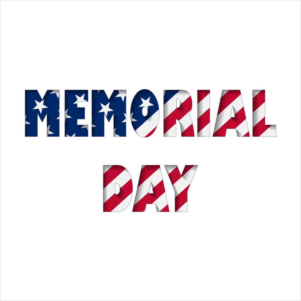 American grunge flag for Memorial Day. An american grunge flag for a background of a poster. vector