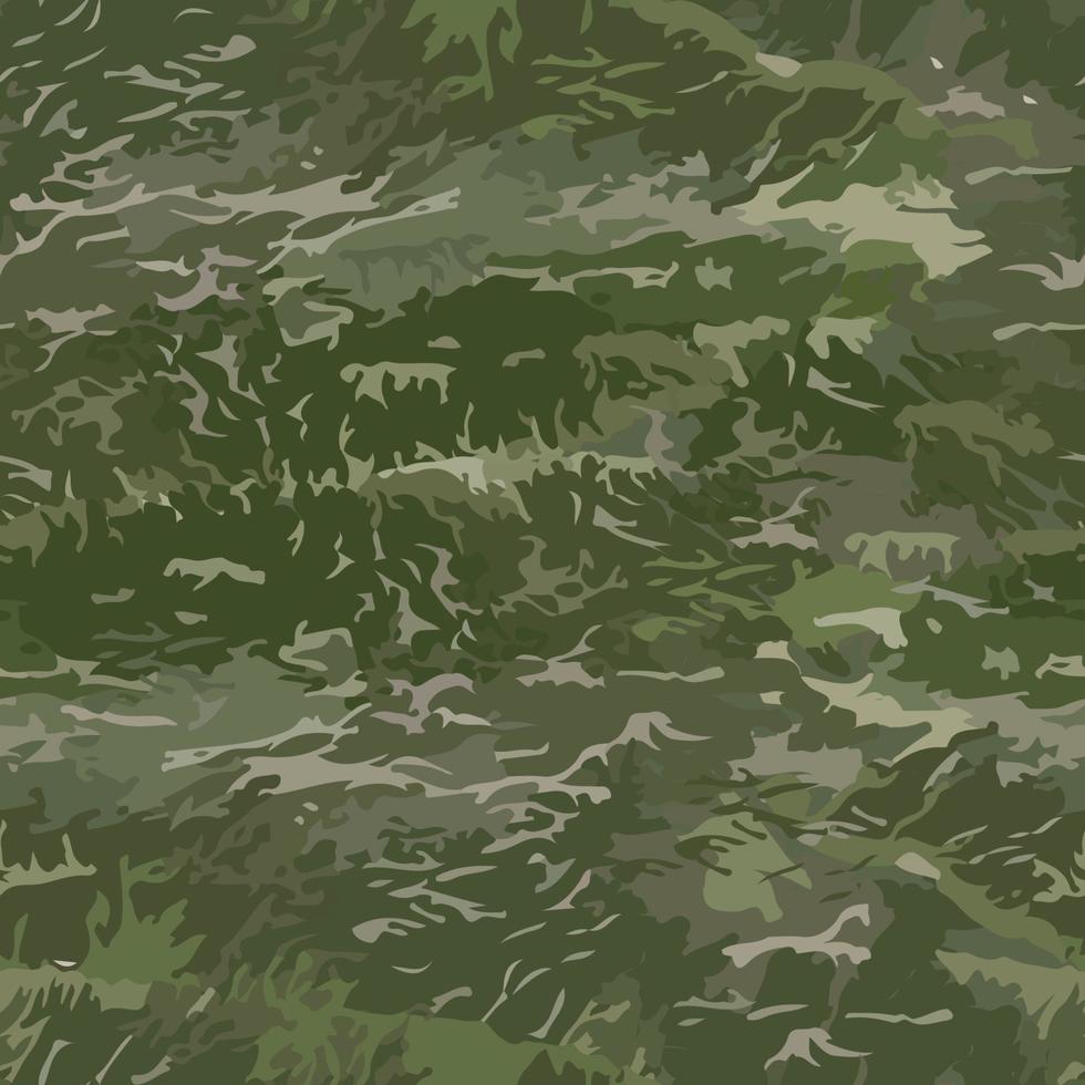 Seamless texture military camouflage repeats army green hunting. Vector Illustration. EPS10