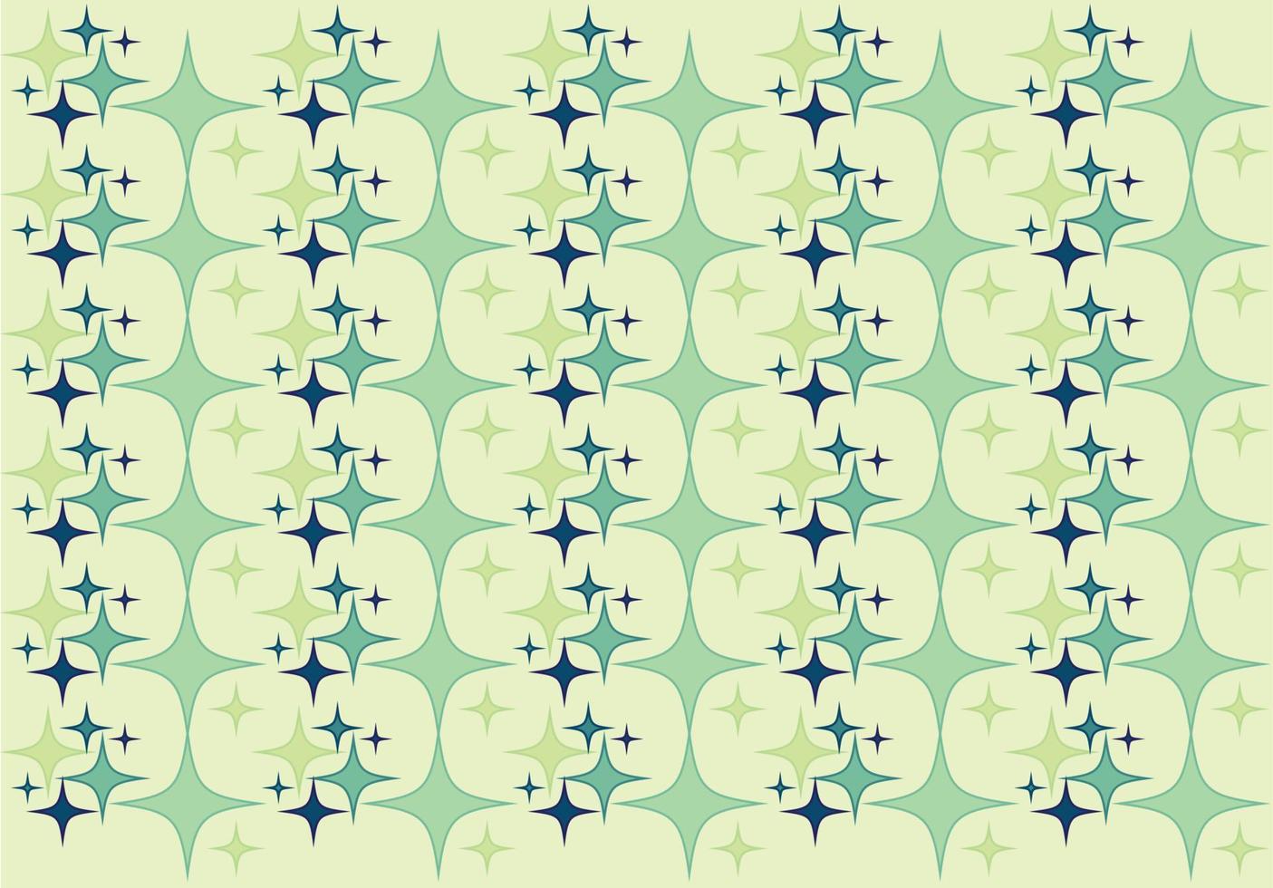 patrón de estrellas azul verde y morado vector