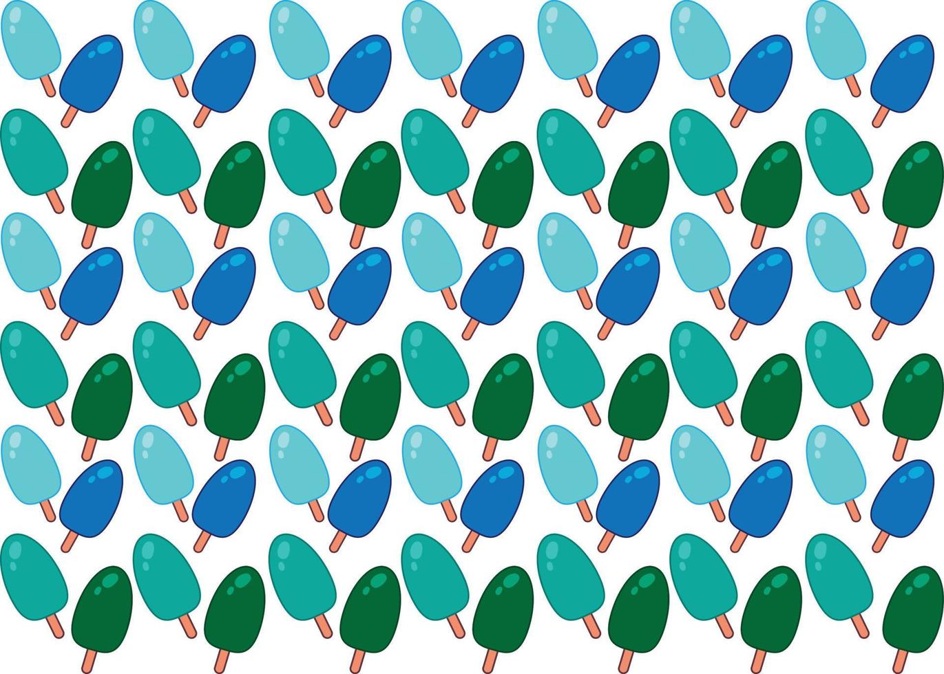 Colorful Ice Creams pattern vector