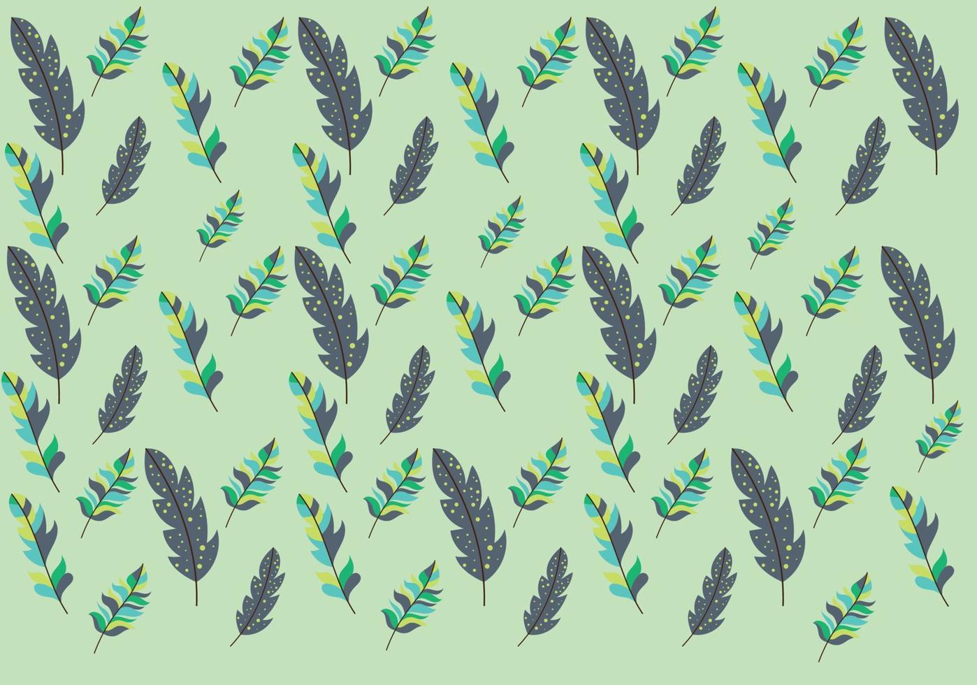 Multicolor Feathers pattern vector