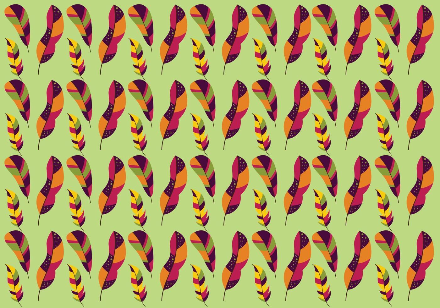 Multicolor Feathers pattern vector