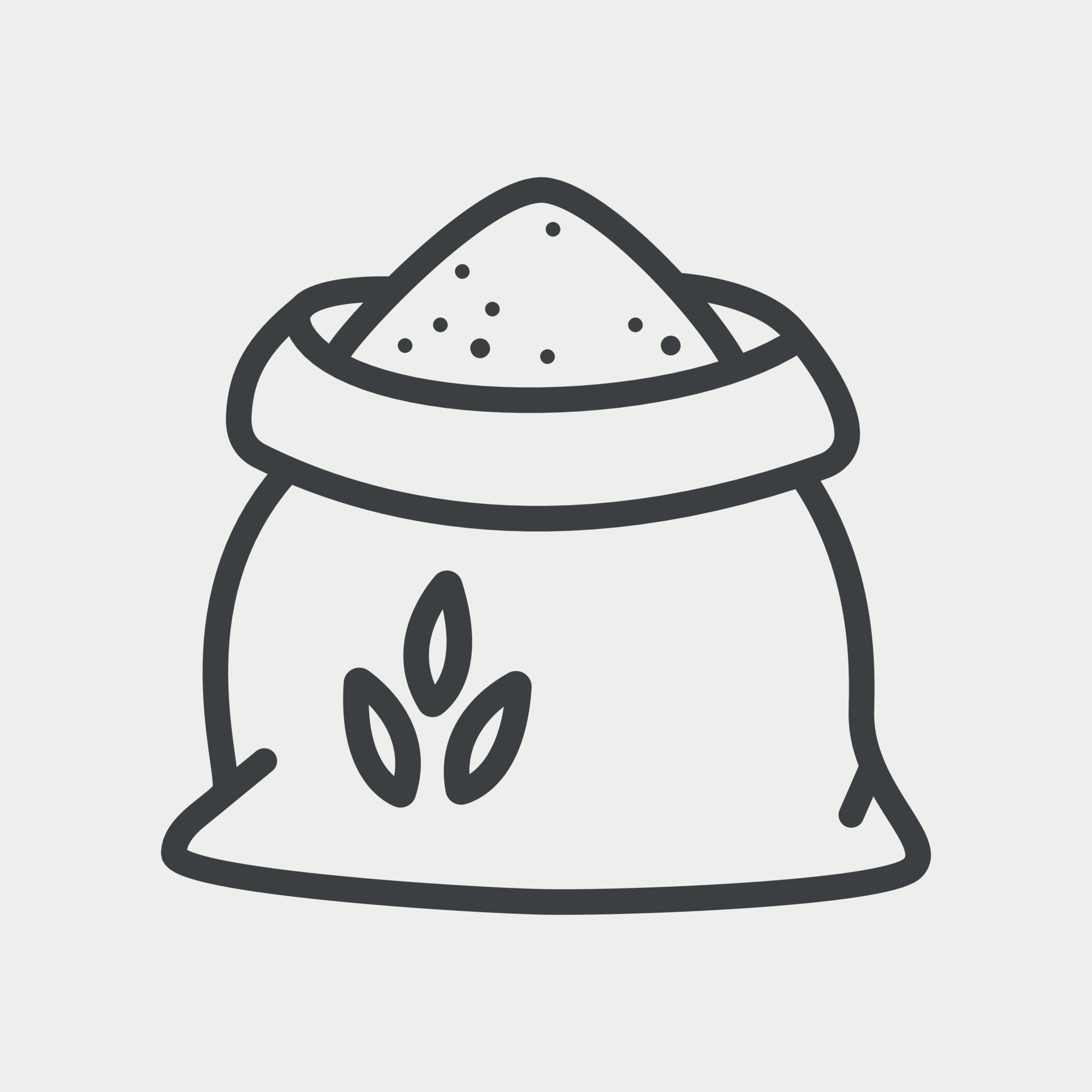 Sack of wheat flour line icon. Grain bag sign. Vector illustration 10251930 Vector Art at Vecteezy Sack of wheat flour line icon. Grain bag sign. Vector illustration 10251930 Vector Art at Vecteezy