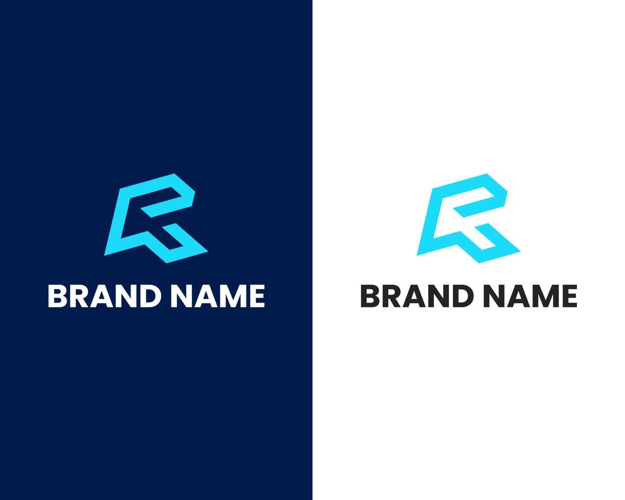 letter r and m modern logo design template vector