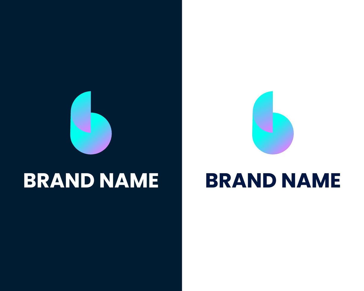 letter b modern logo design template vector