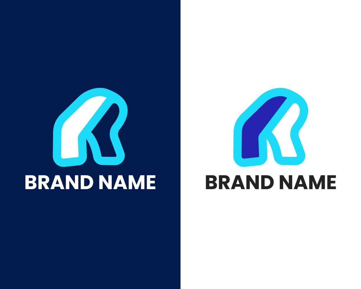 letter r modern logo design template vector