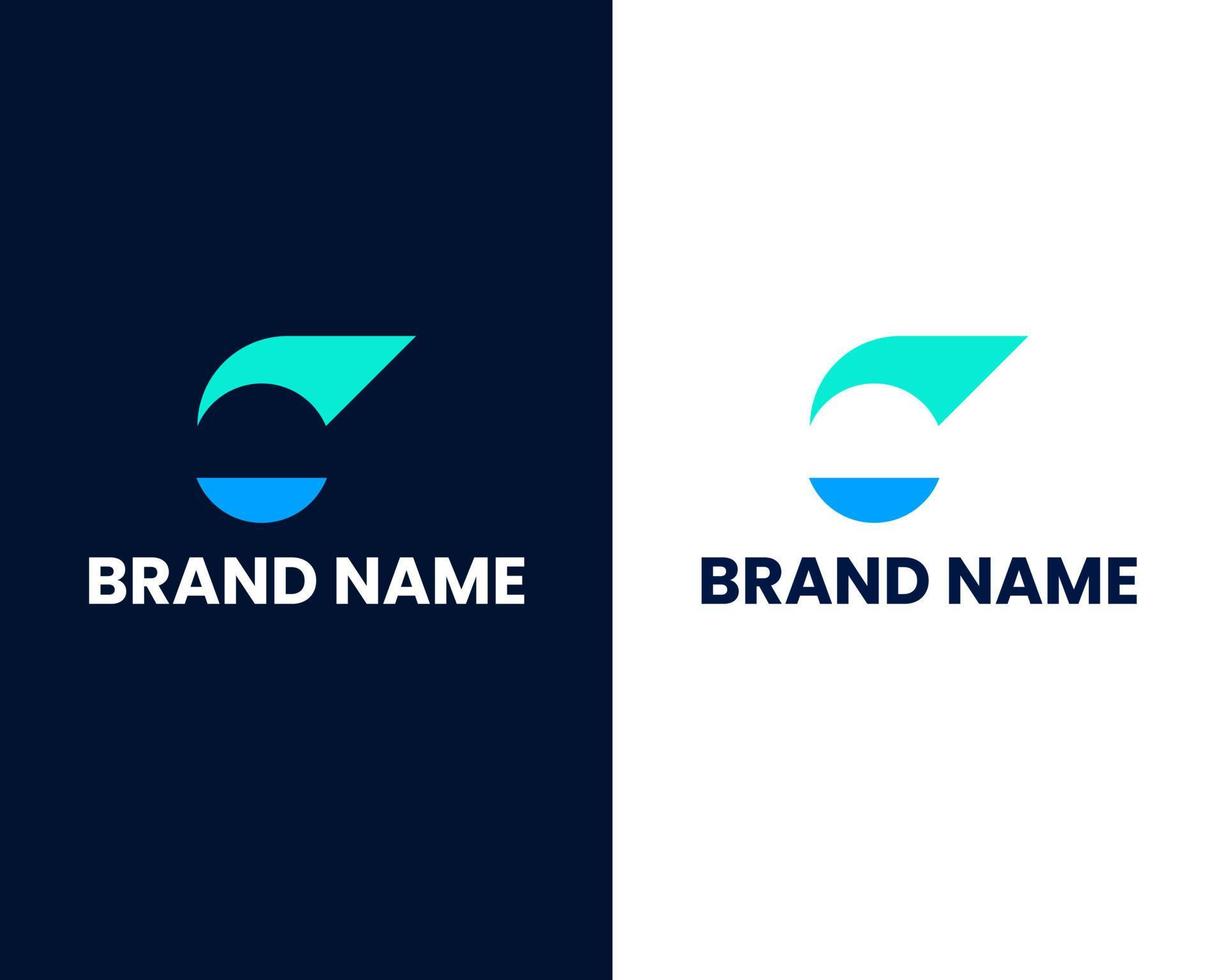 letter o and f modern logo design template vector