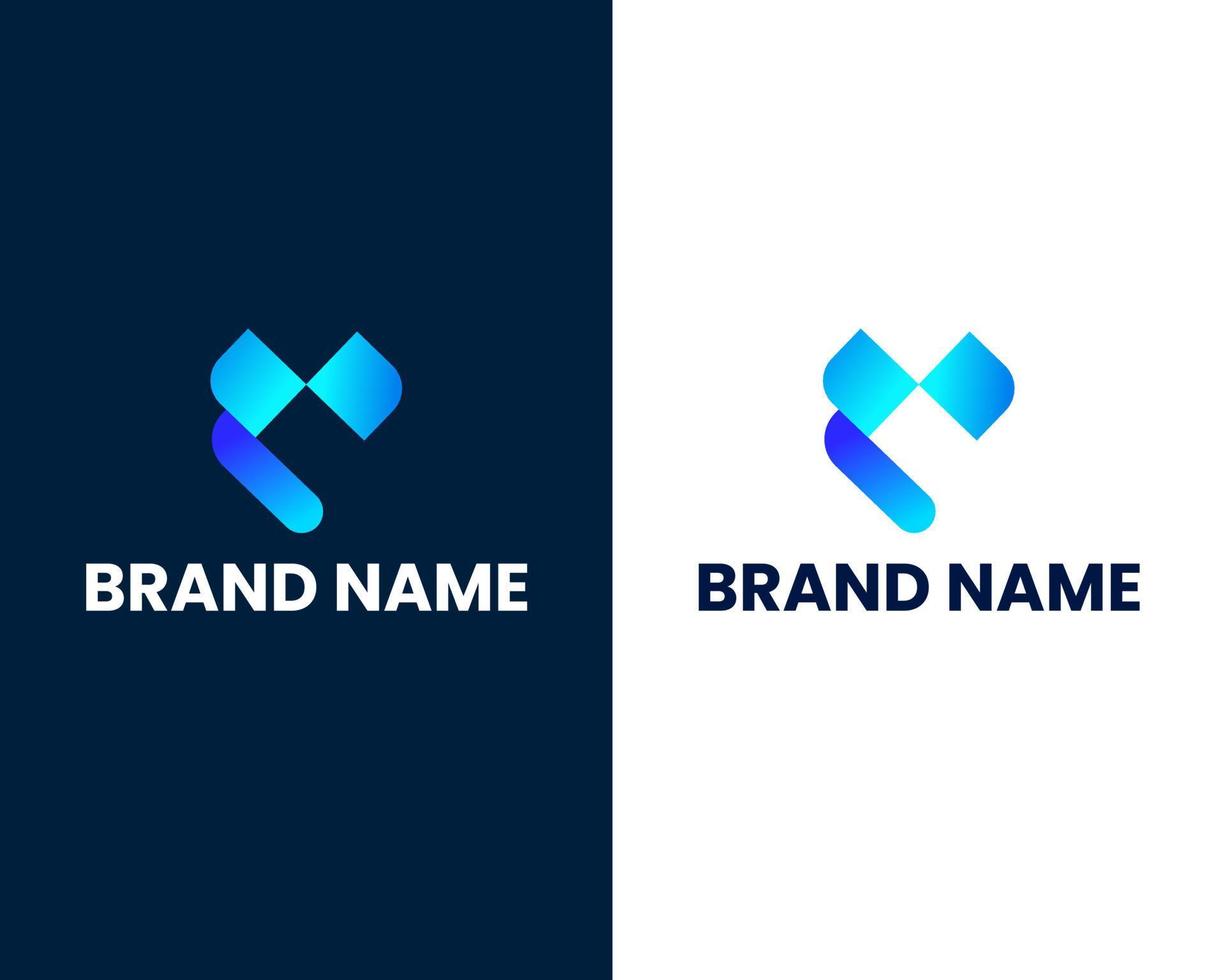 letter m modern logo design template vector