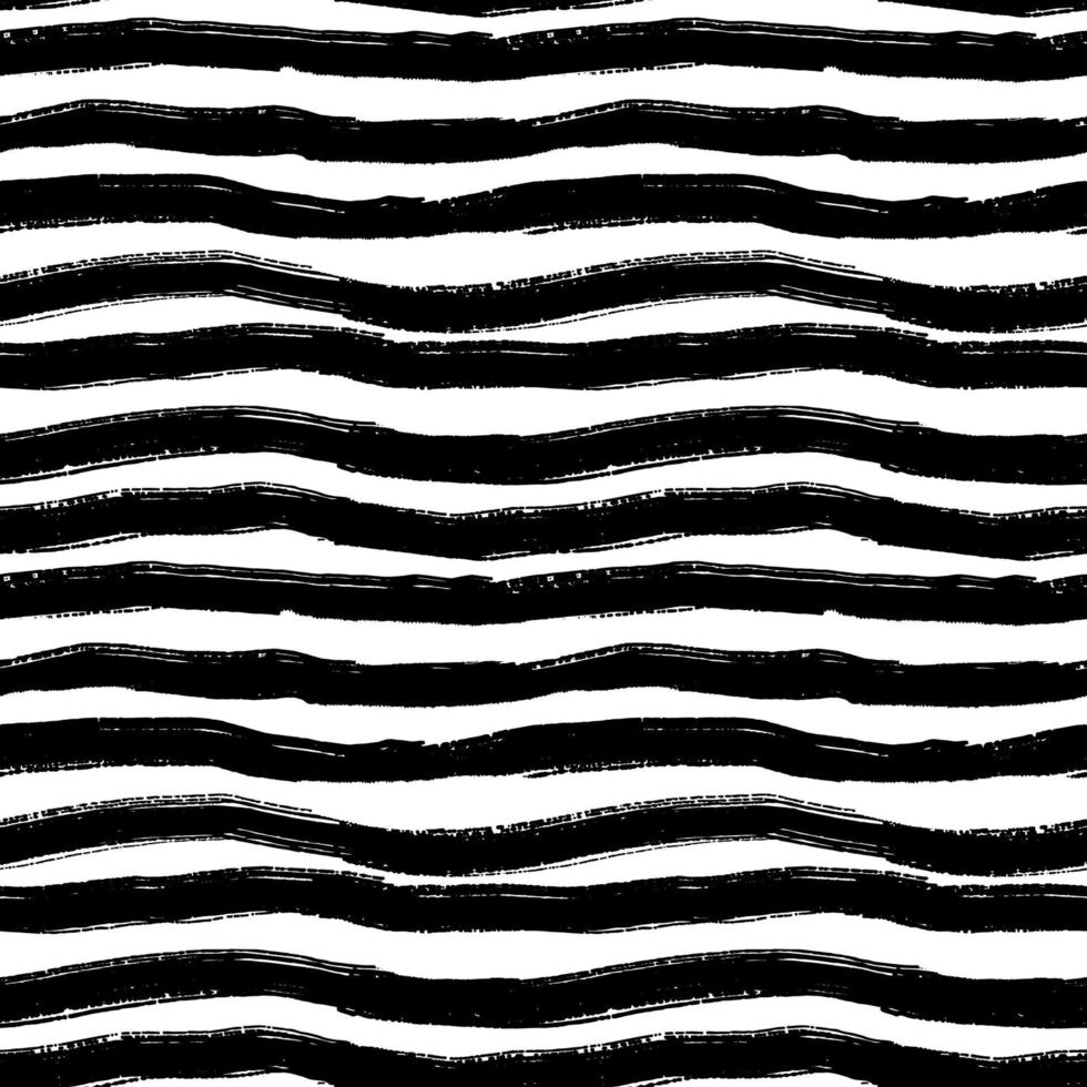 Seamless abstract pattern, black ink texture for design vector