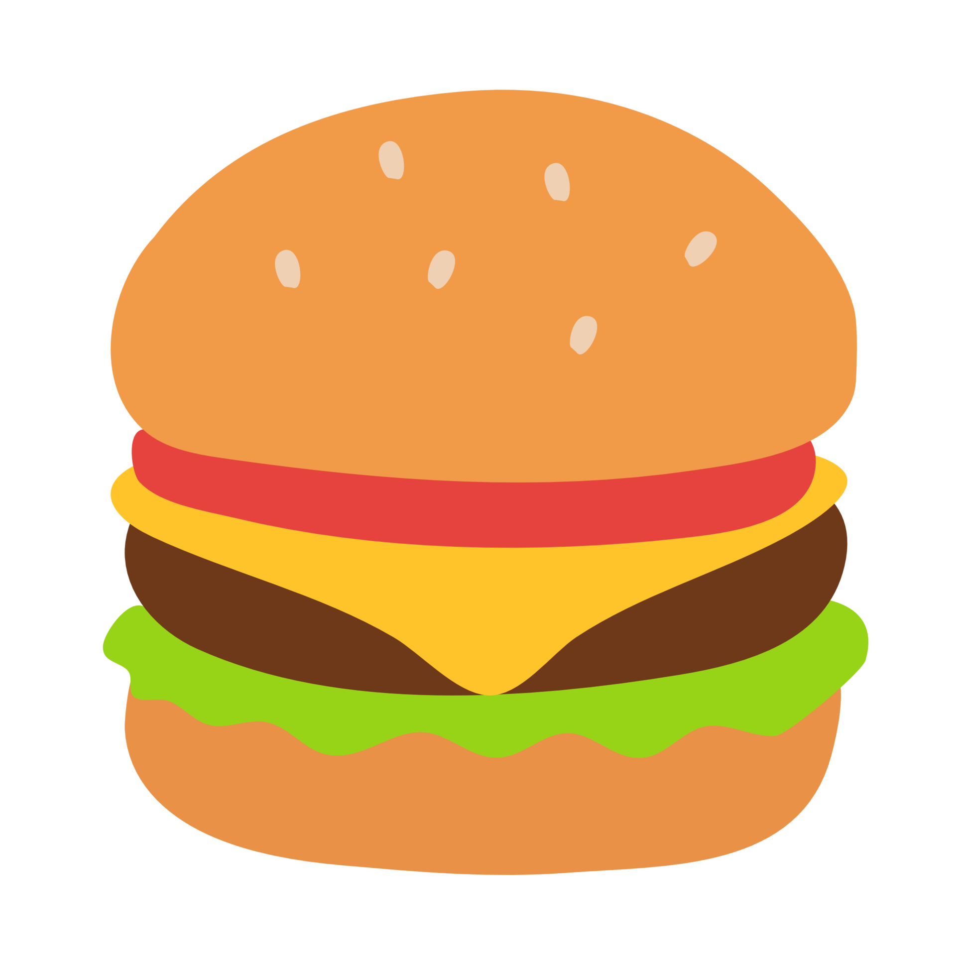 Cute cartoon hamburger PNG file 10252103 PNG