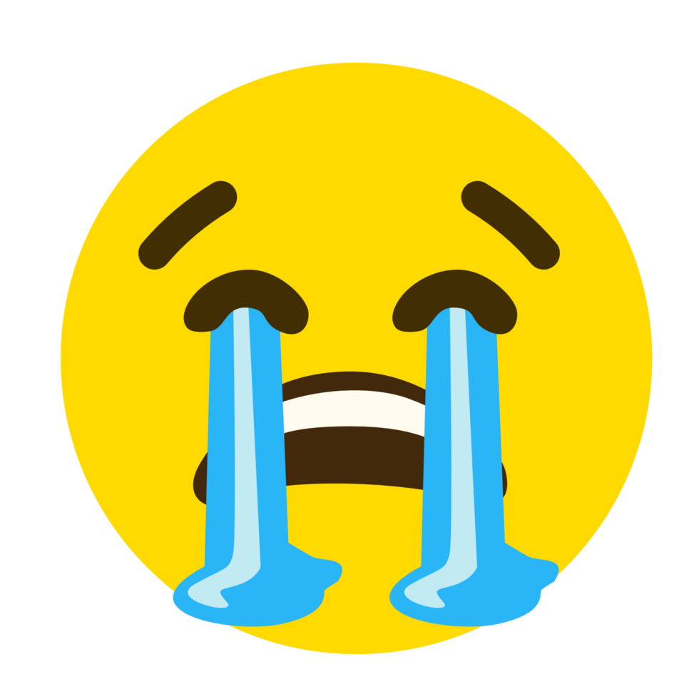 archivo png de emoji muy triste