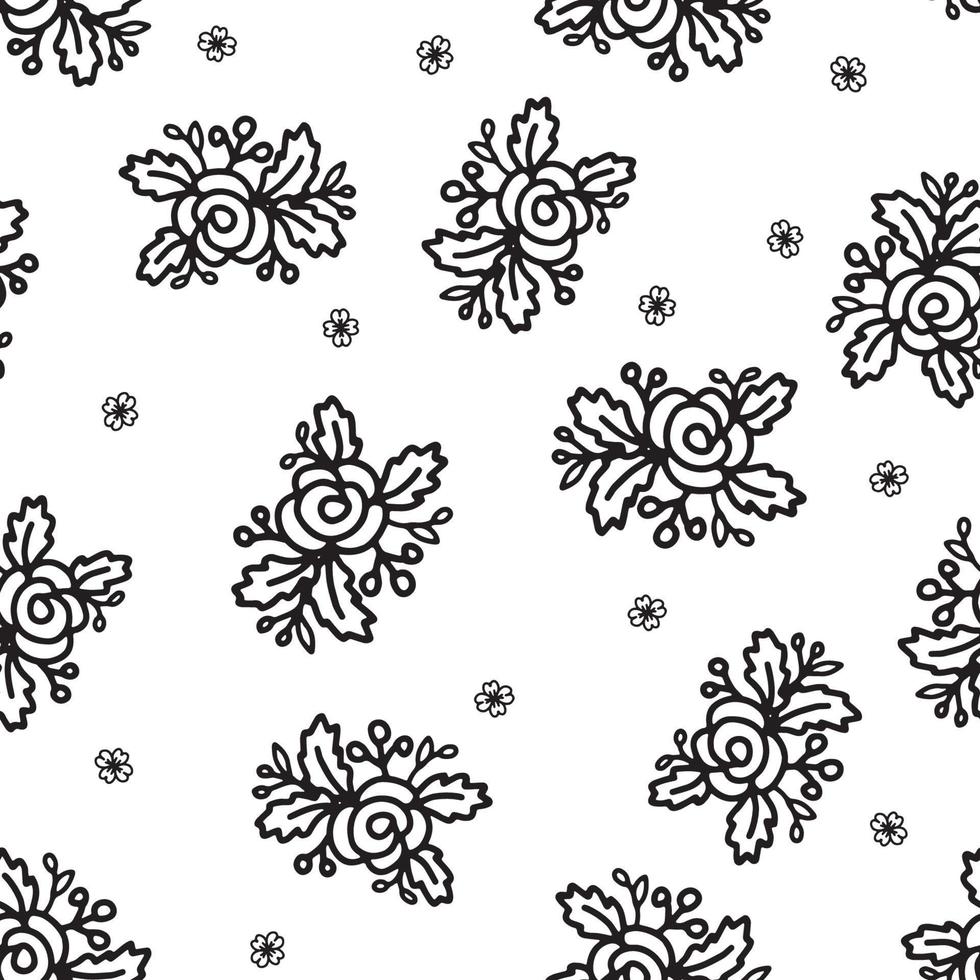 Floral seamless pattern for textile vector