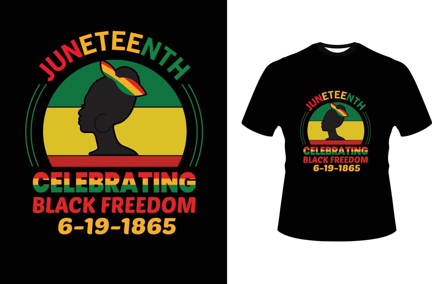 juneteenth t shirt design vector