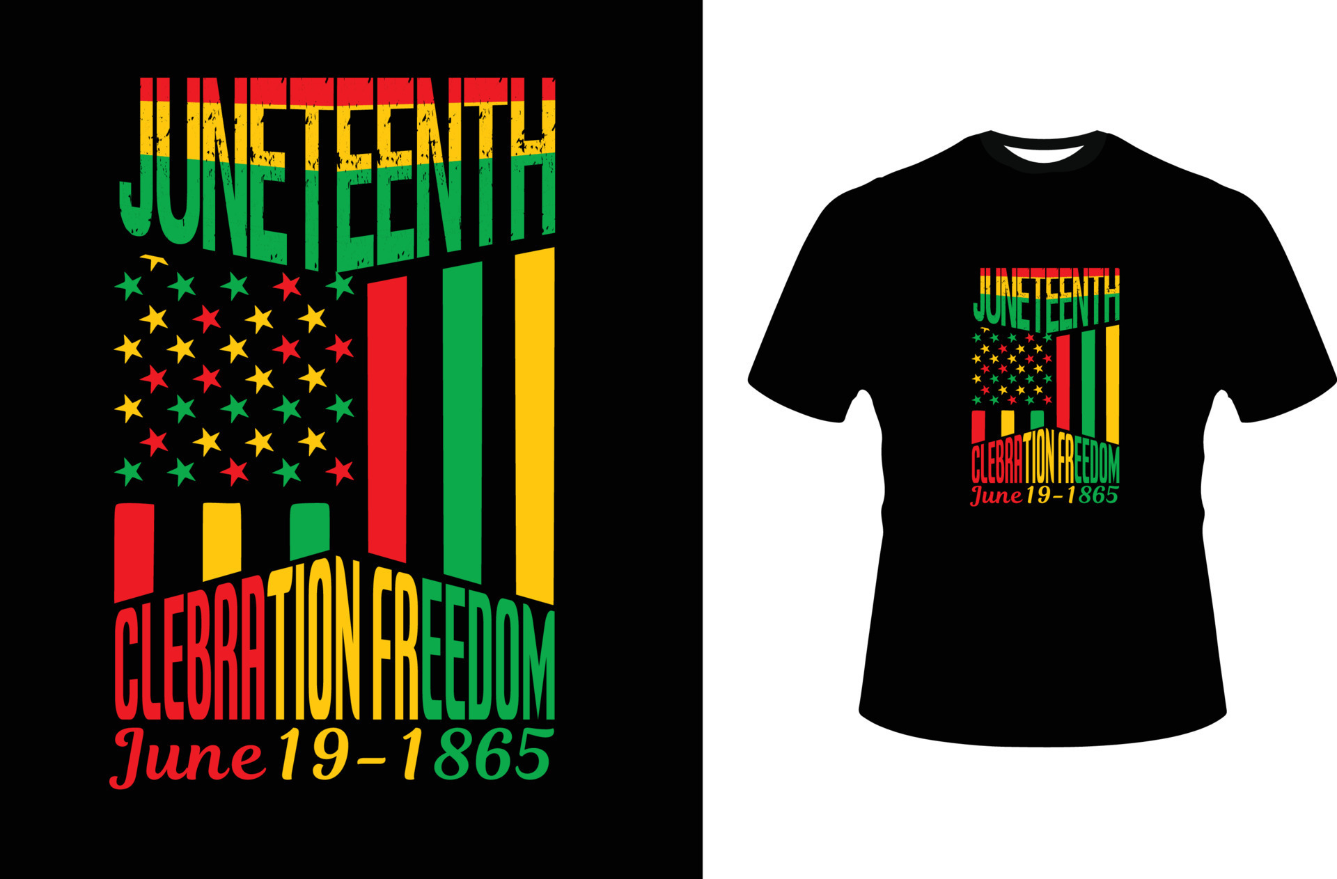 juneteenth t shirt design 10252180 Vector Art at Vecteezy