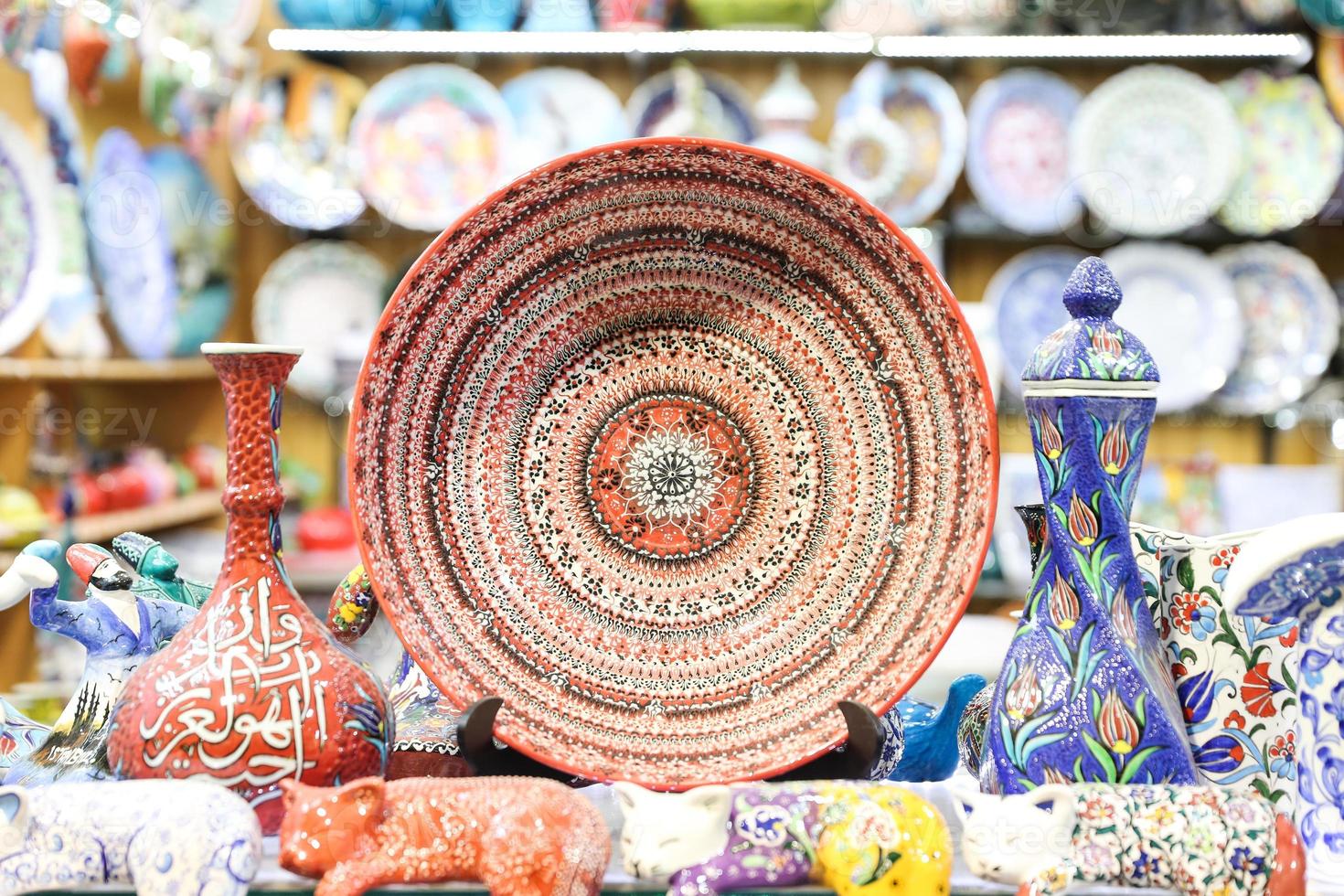 cerámica turca en gran bazar foto