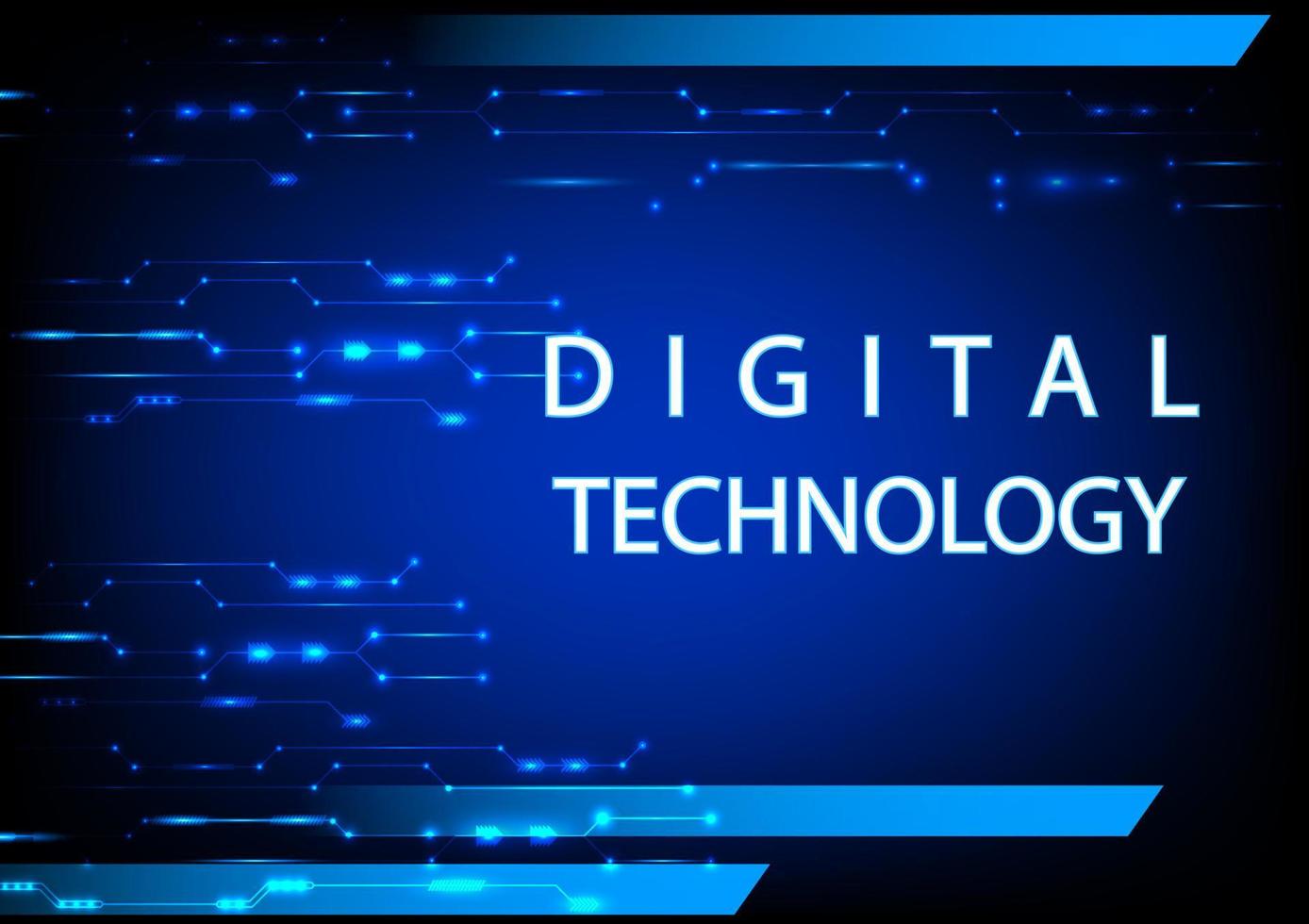Vector illustration Hi Technology style line digital glow abstract  background text digital technology vector illustration