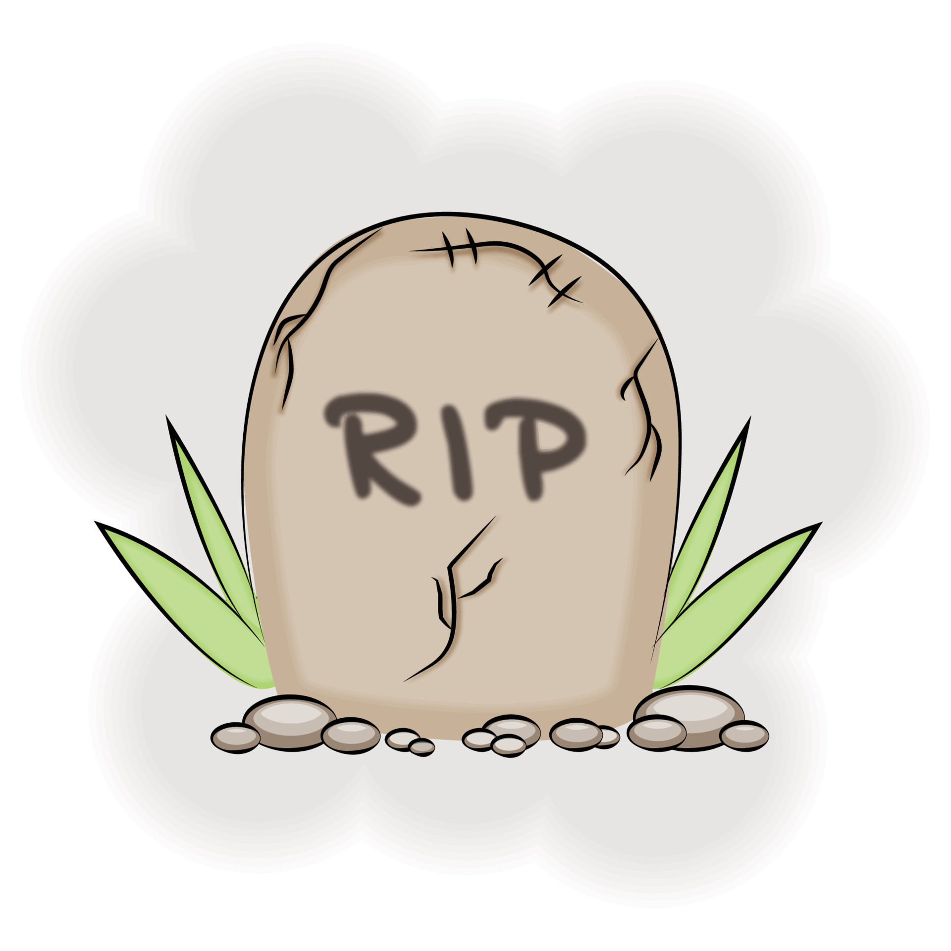Halloween holiday, grave with RIP inscription, in cartoon style, vector  illustration 10253458 Vector Art at Vecteezy