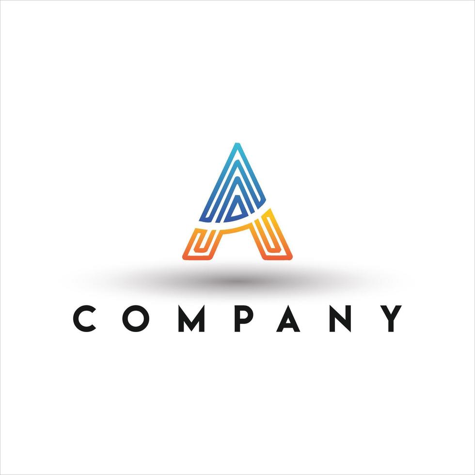 A Letter Logo. Alphabet letter A Logo vector