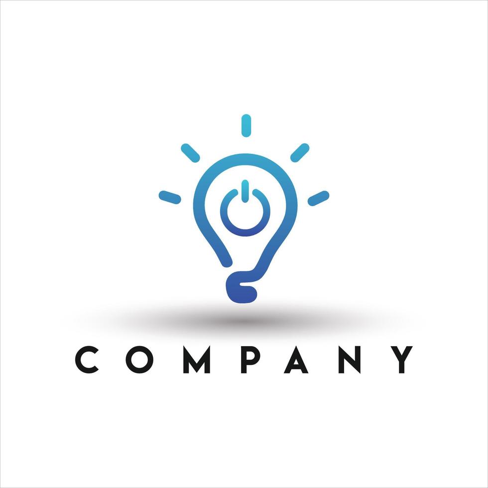 Startup Technology Idea Logo. Idea Logo vector