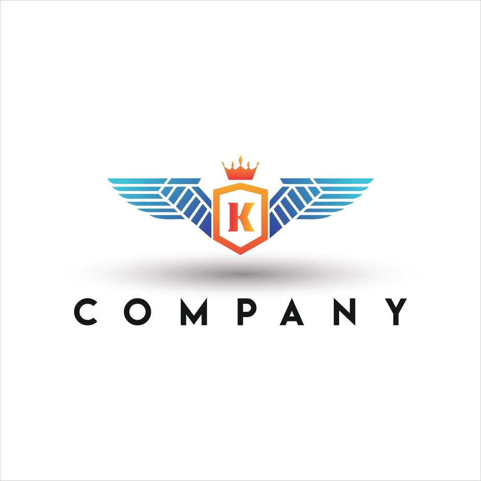 Racing King Logo. K Letter Logo vector