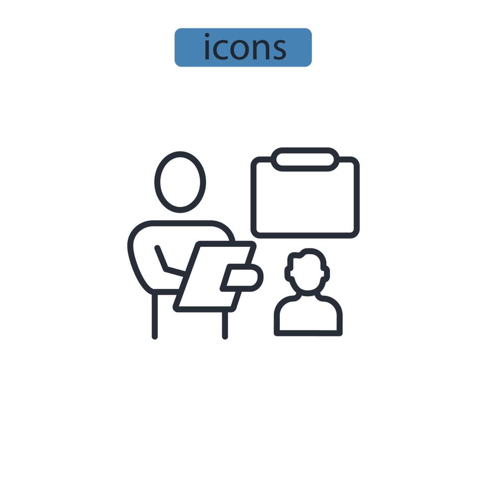 presentation icons  symbol vector elements for infographic web