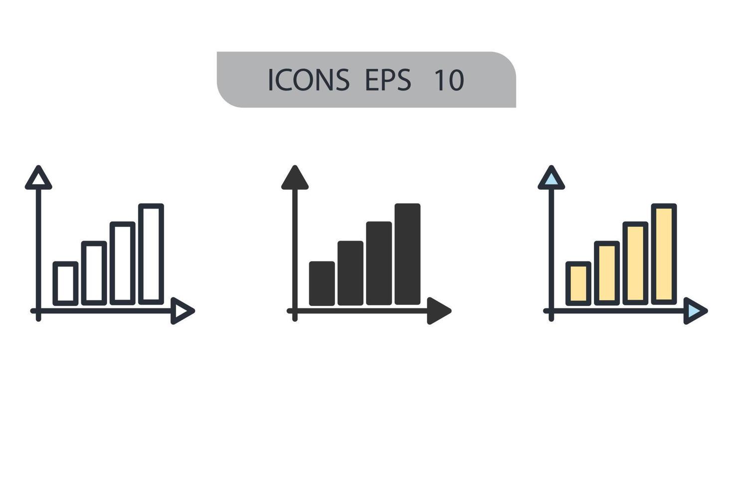 los iconos del modelo matemático simbolizan los elementos vectoriales para la web infográfica vector