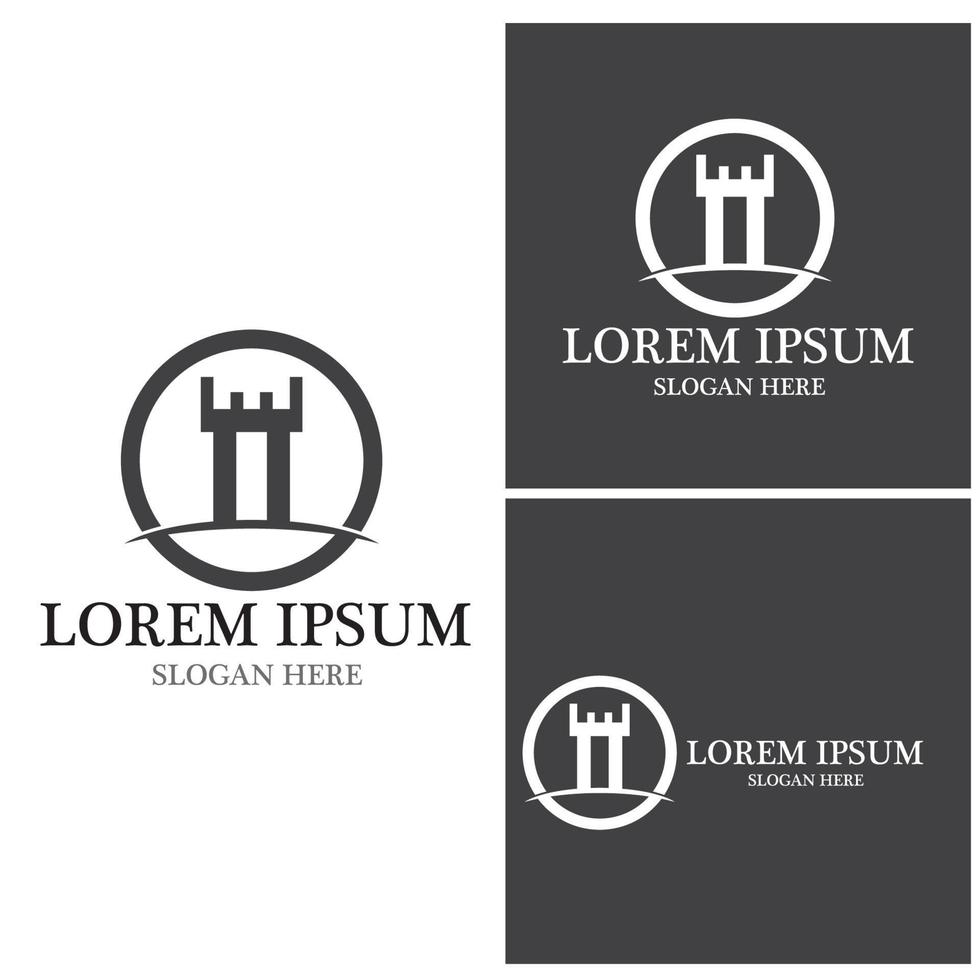 Fortress icon and symbol vector template