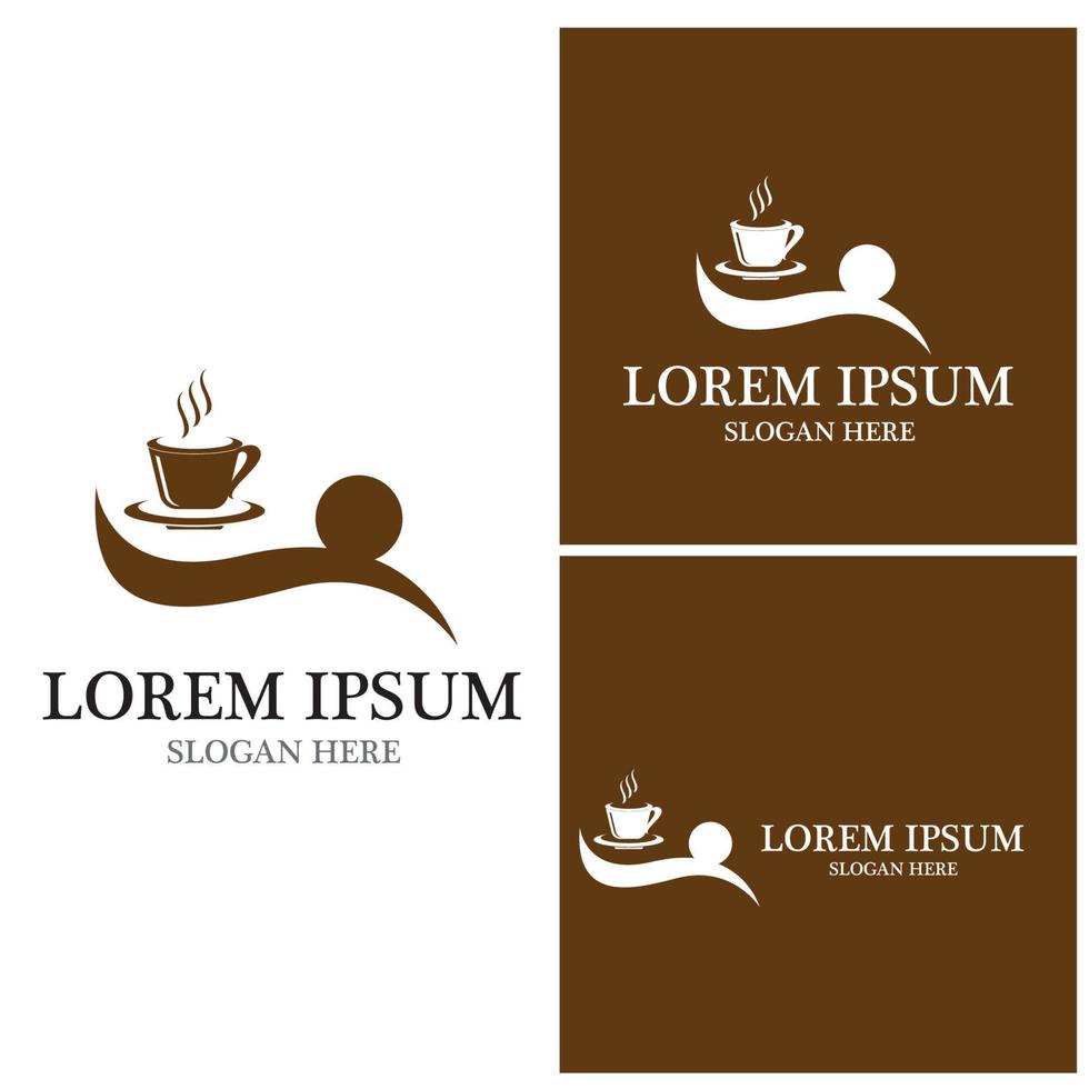 Coffee cup Logo Template vector