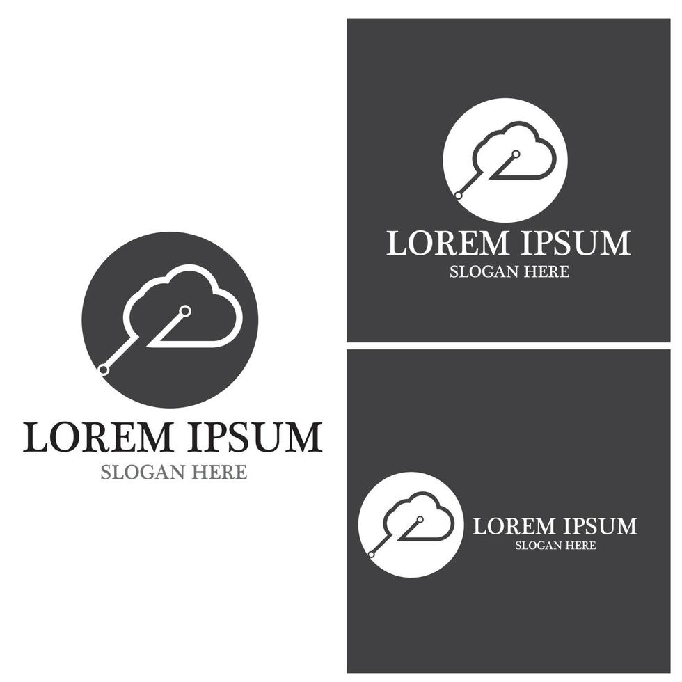 Cloud template vector