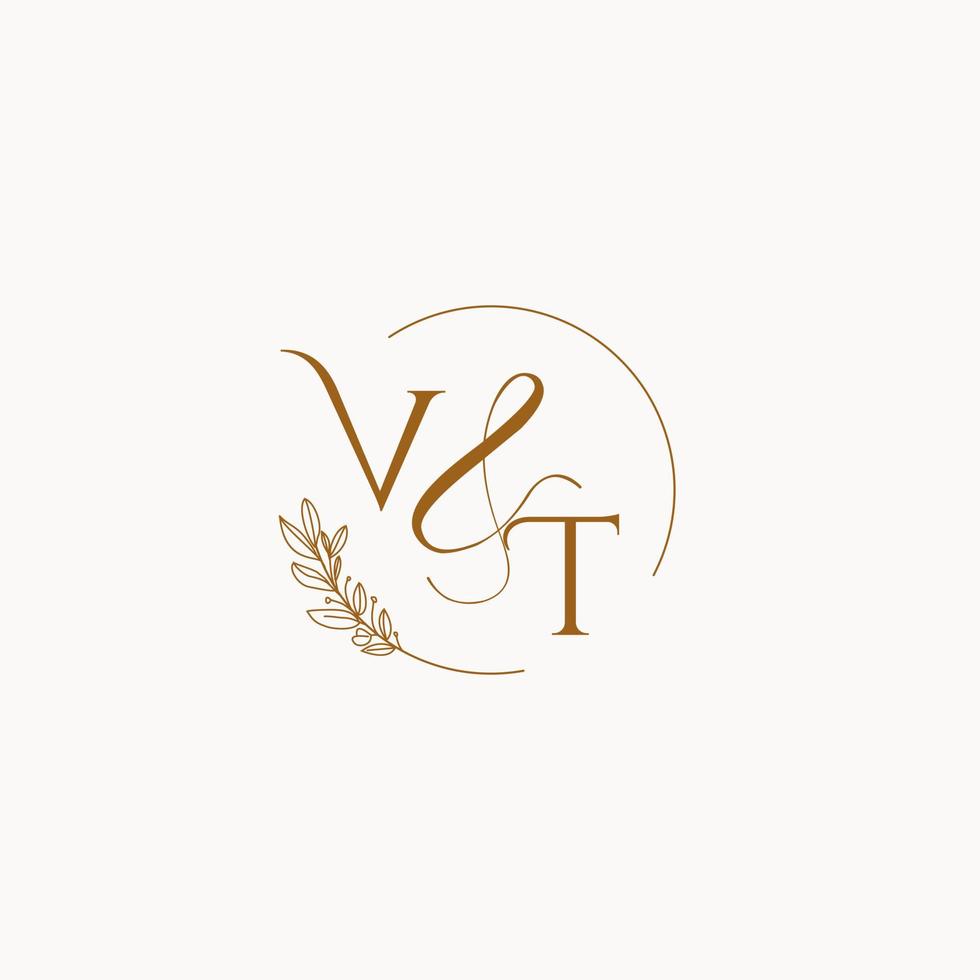 VT initial wedding monogram logo 10255209 Vector Art at Vecteezy
