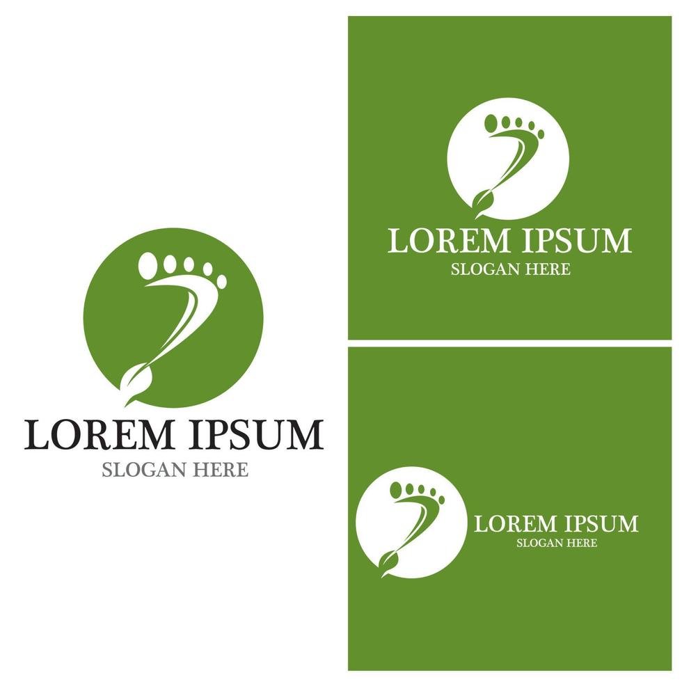 Foot Logo Template vector icon illustration design