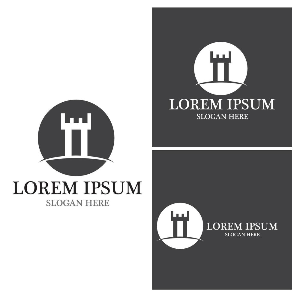 Fortress icon and symbol vector template