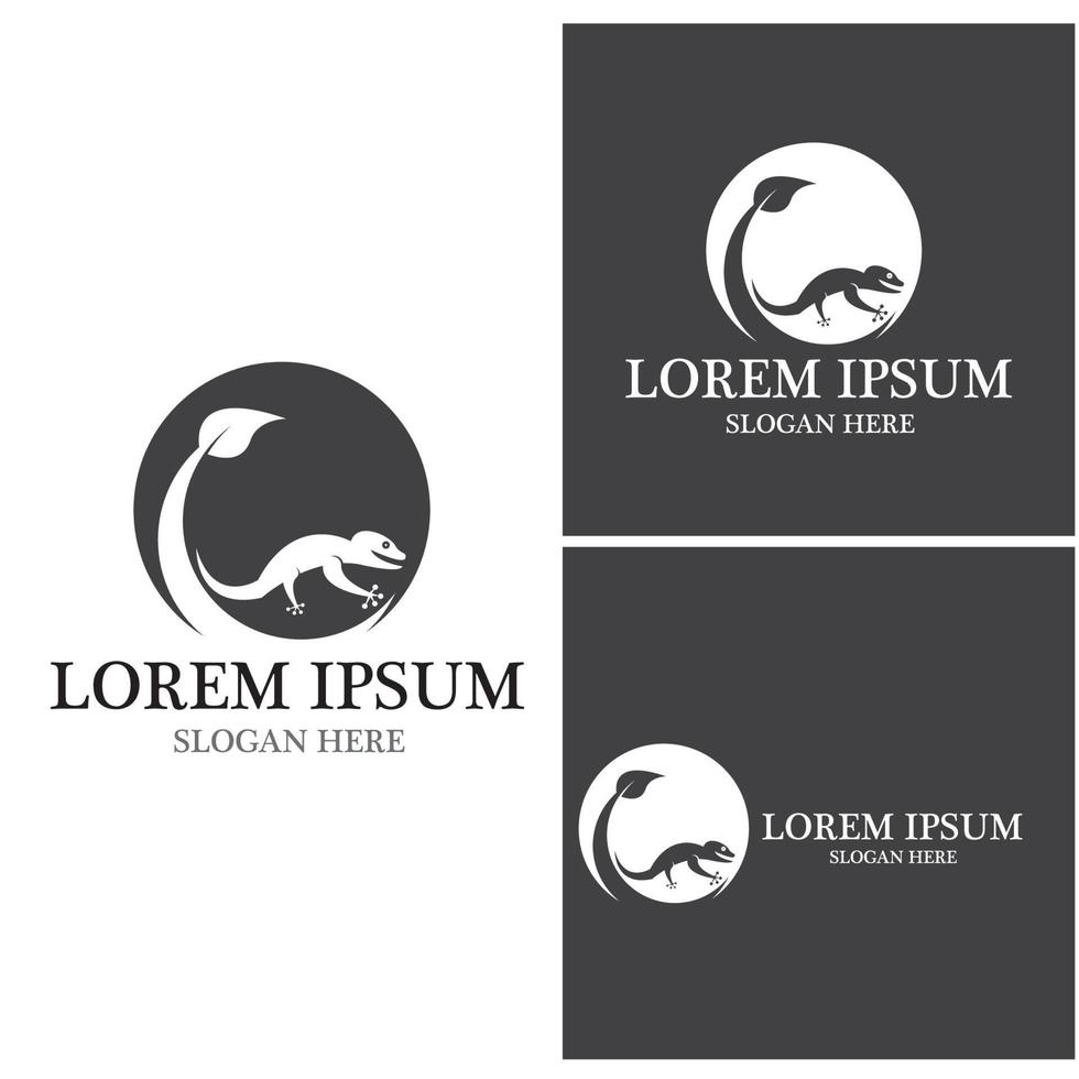 Lizard logo vector template illustration