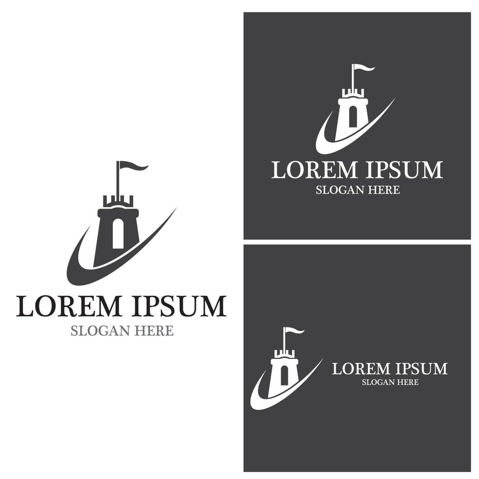 Fortress icon and symbol vector template