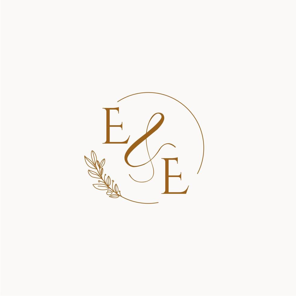 Ee, Wedding Monogram, Calligraphy Graphic by 99SiamVector · Creative Fabrica
