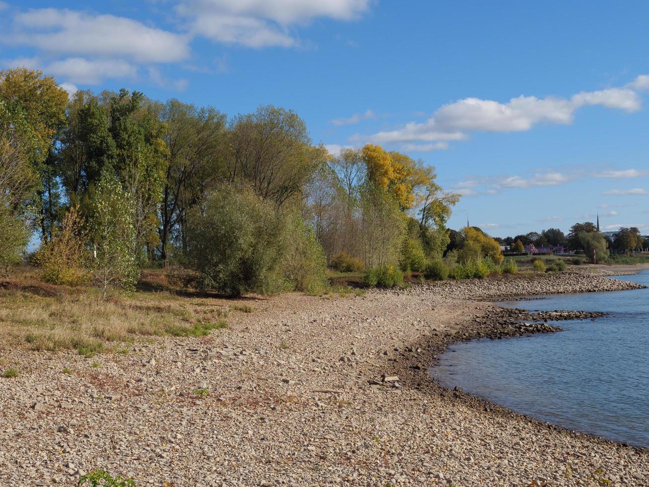 the river rhine near wesel photo