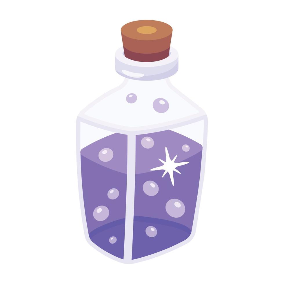 An editable flat icon of potion vector