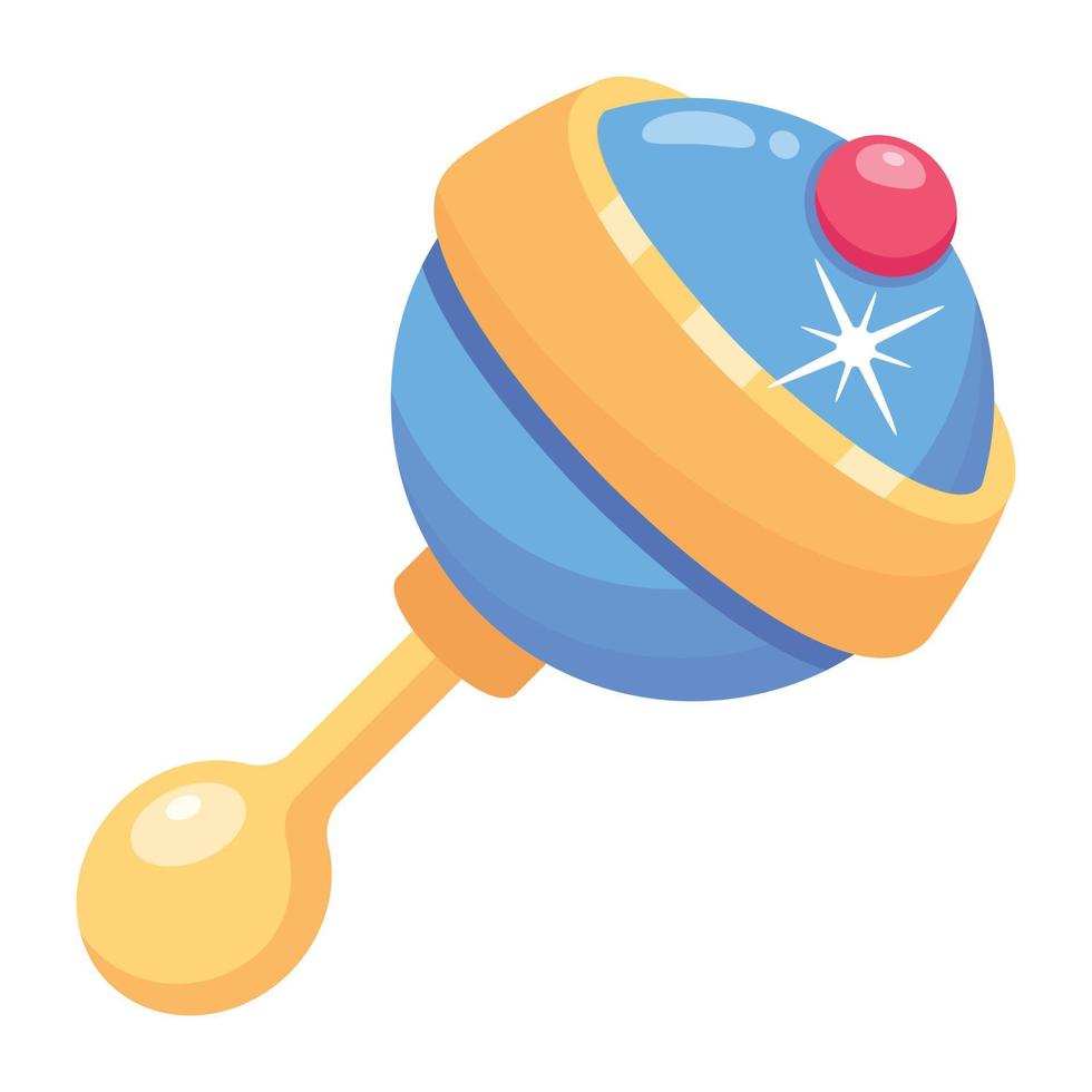 Download premium colored vector of rattle