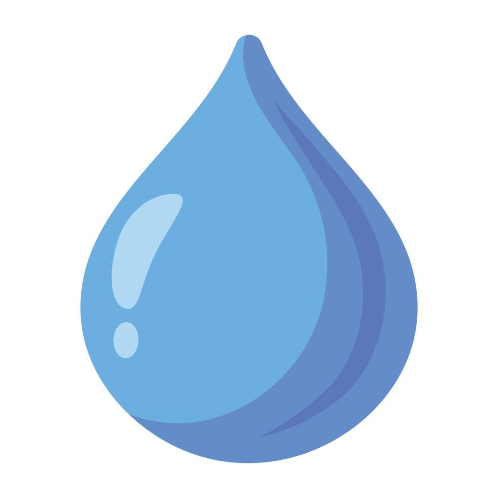 A handy flat icon design of drop vector