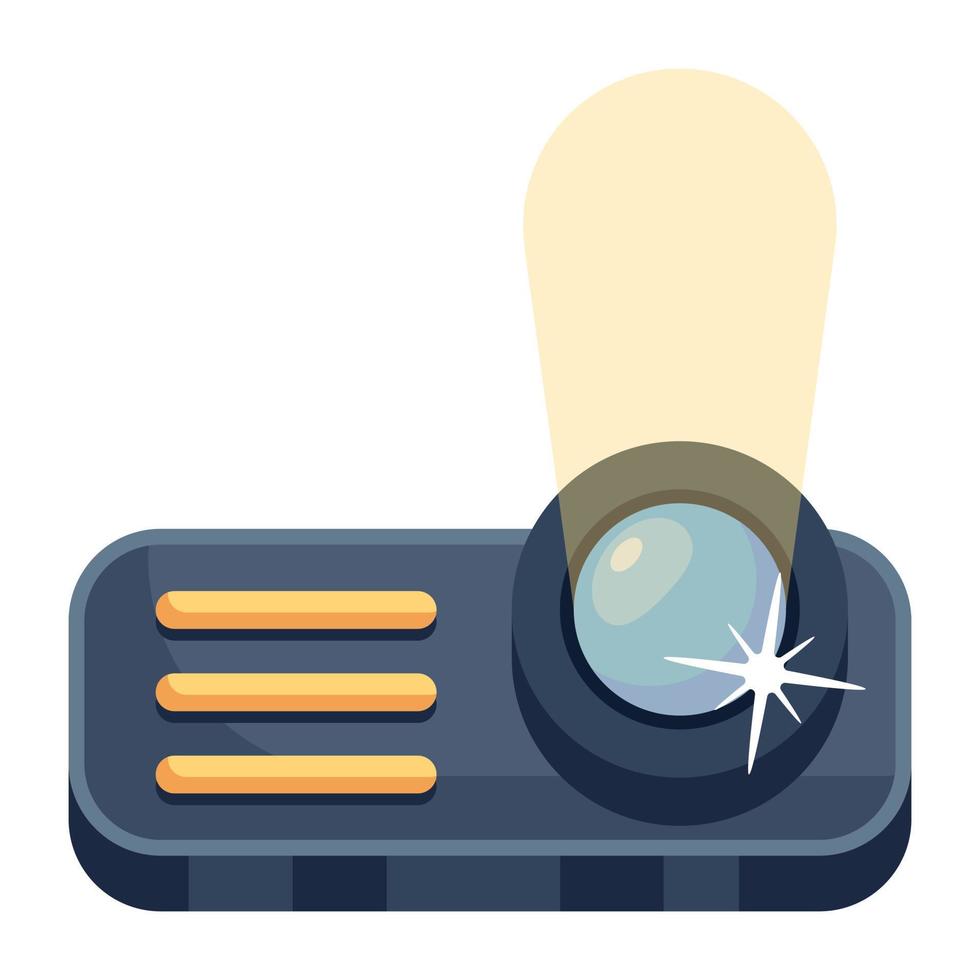 A simple design of flat icon projector vector