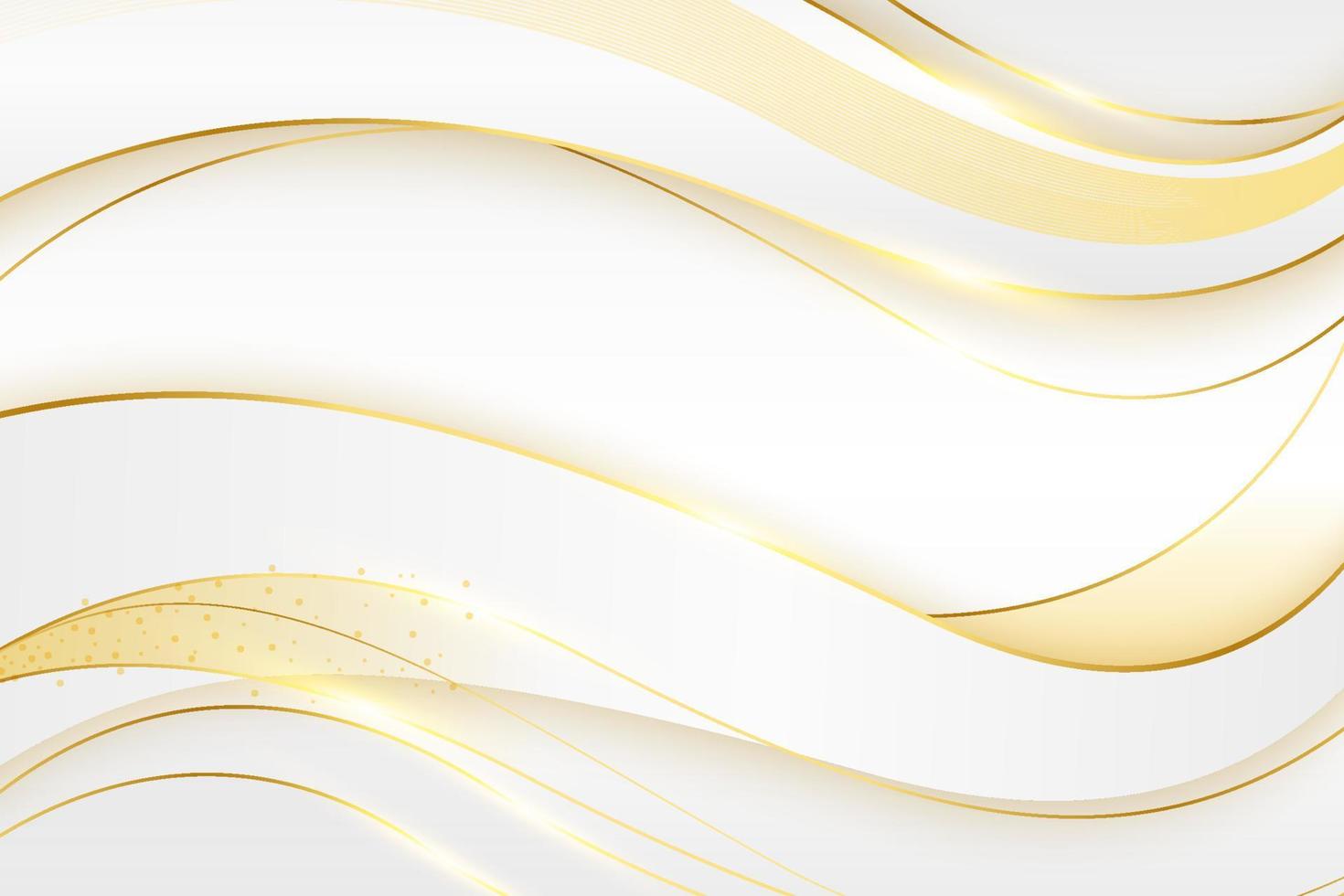 Gold and White Background vector