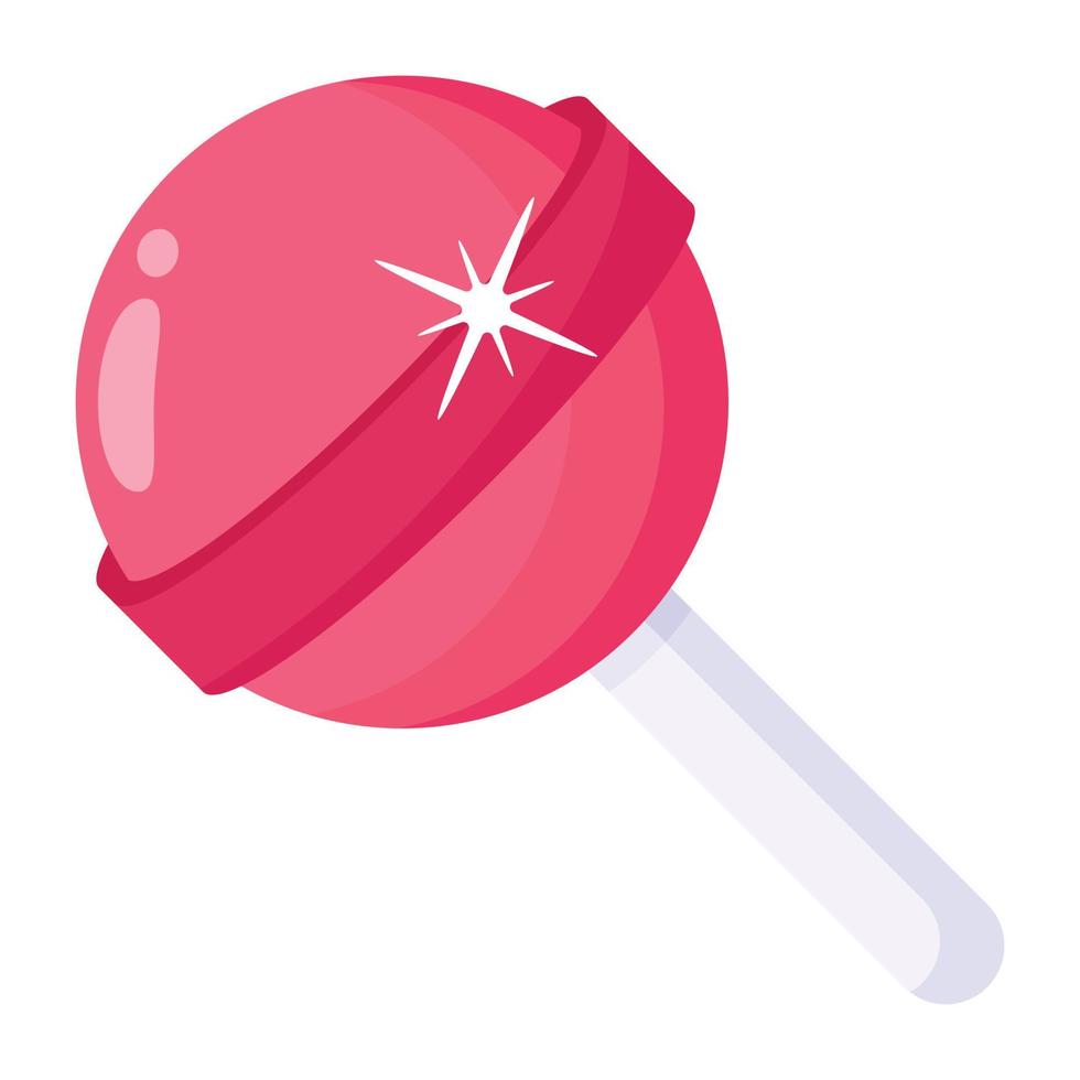 An edible lollipop flat icon download vector