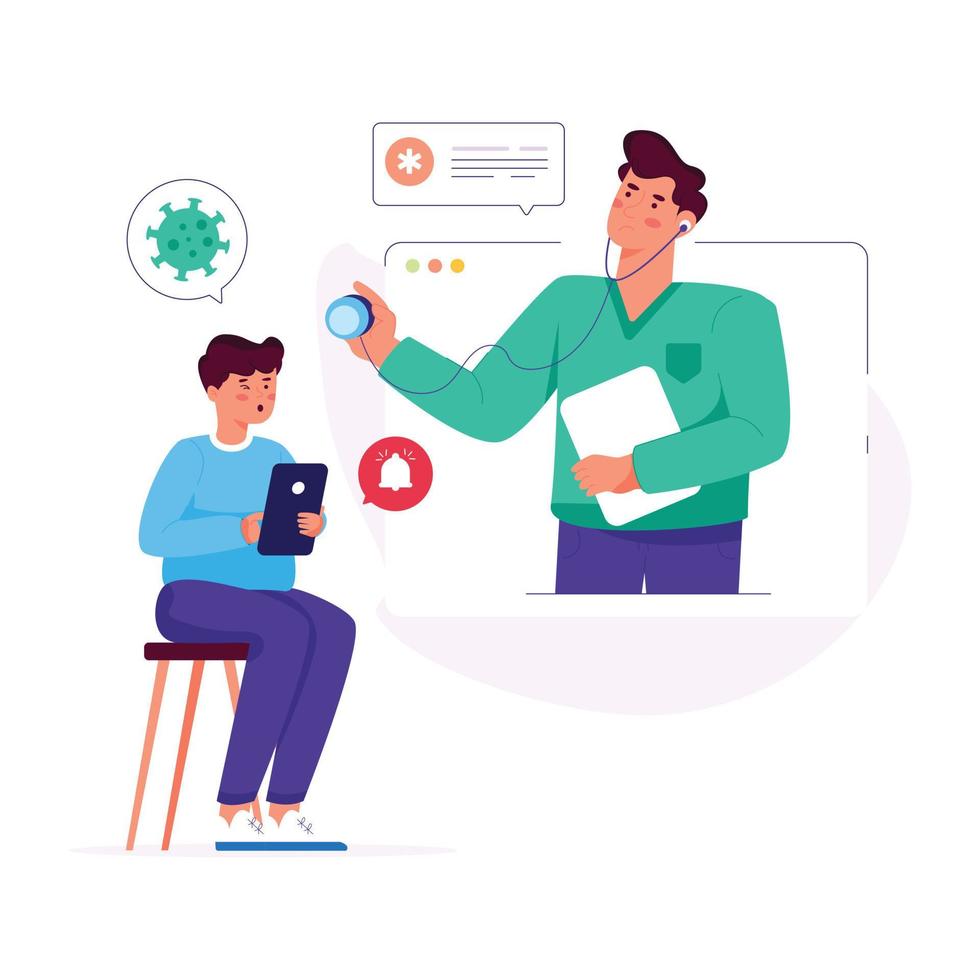 A handy flat illustration of financial management vector