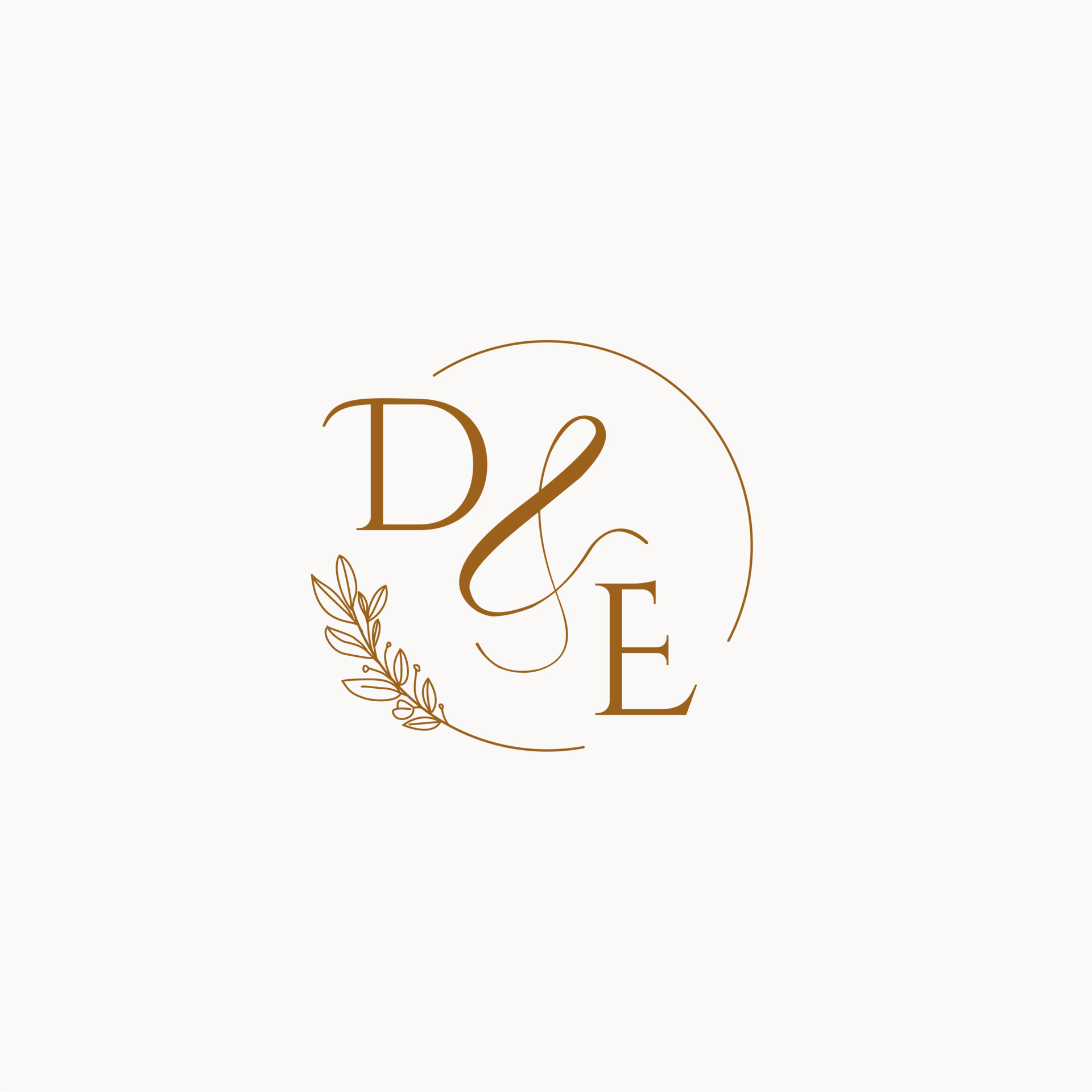 DE initial wedding monogram logo 10256173 Vector Art at Vecteezy
