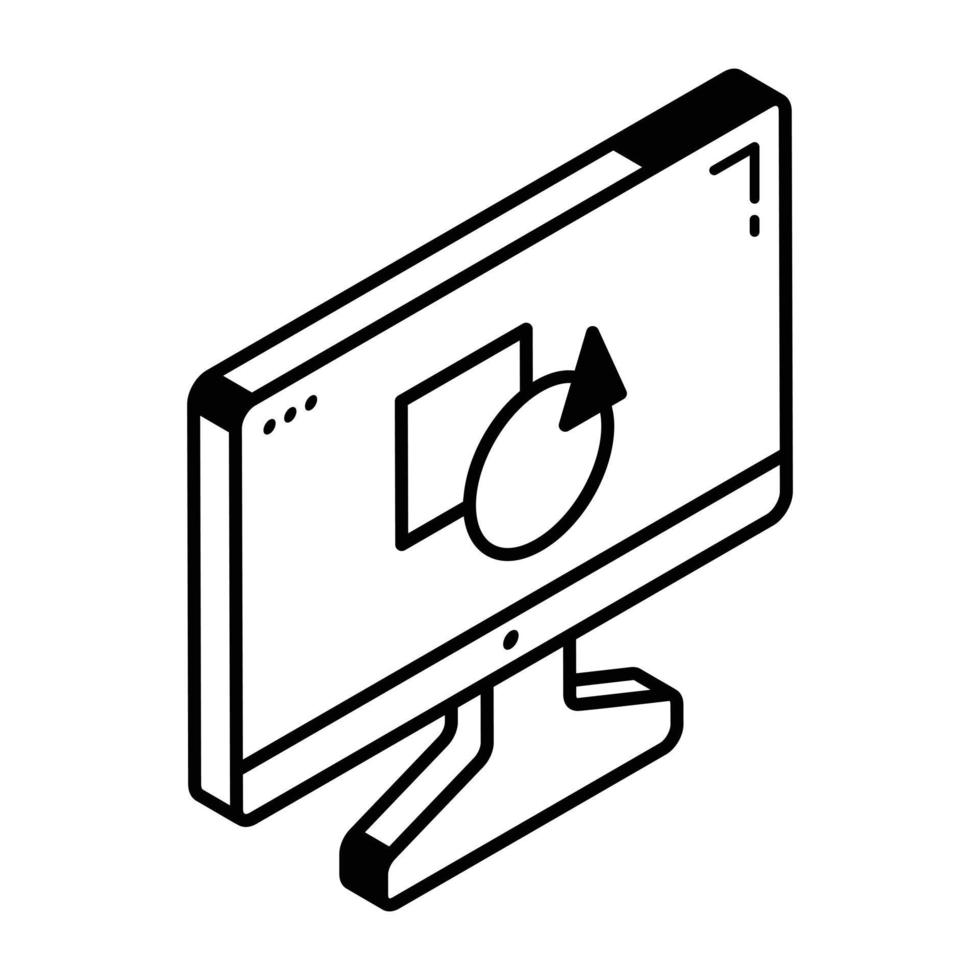 An app designing line icon download vector
