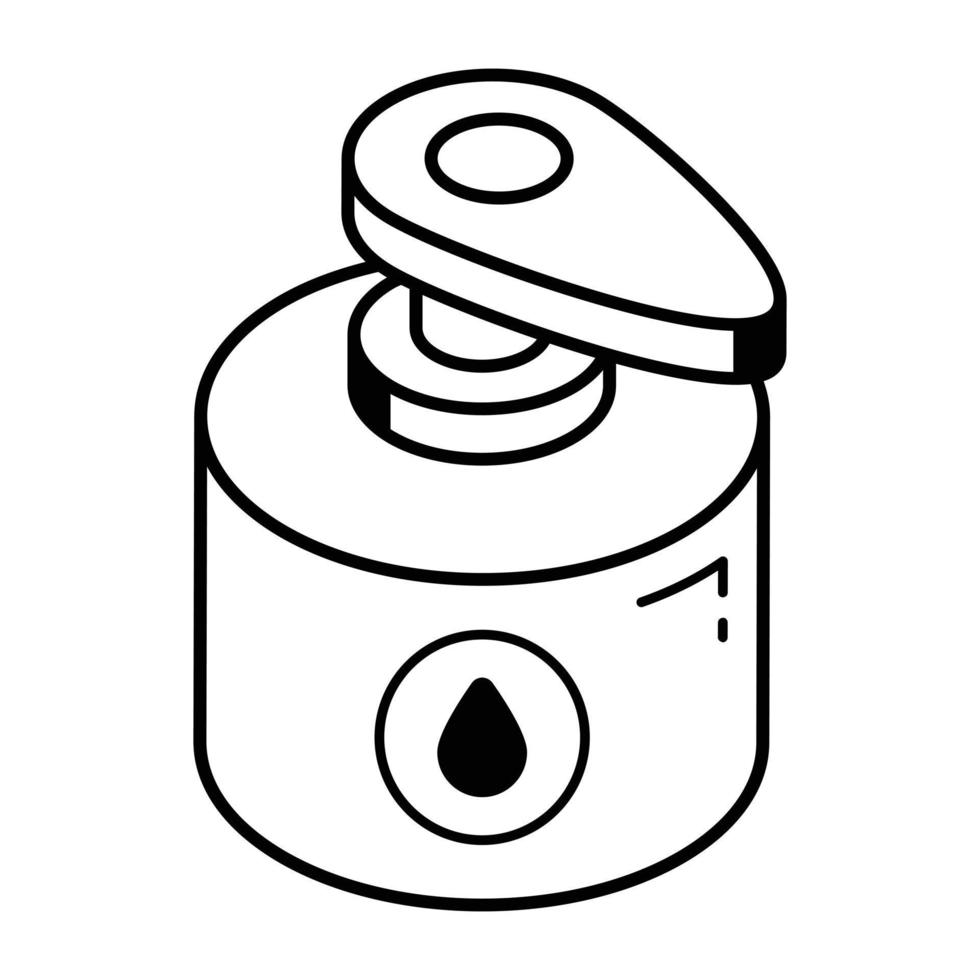 Check this isometric icon of soap dispenser vector