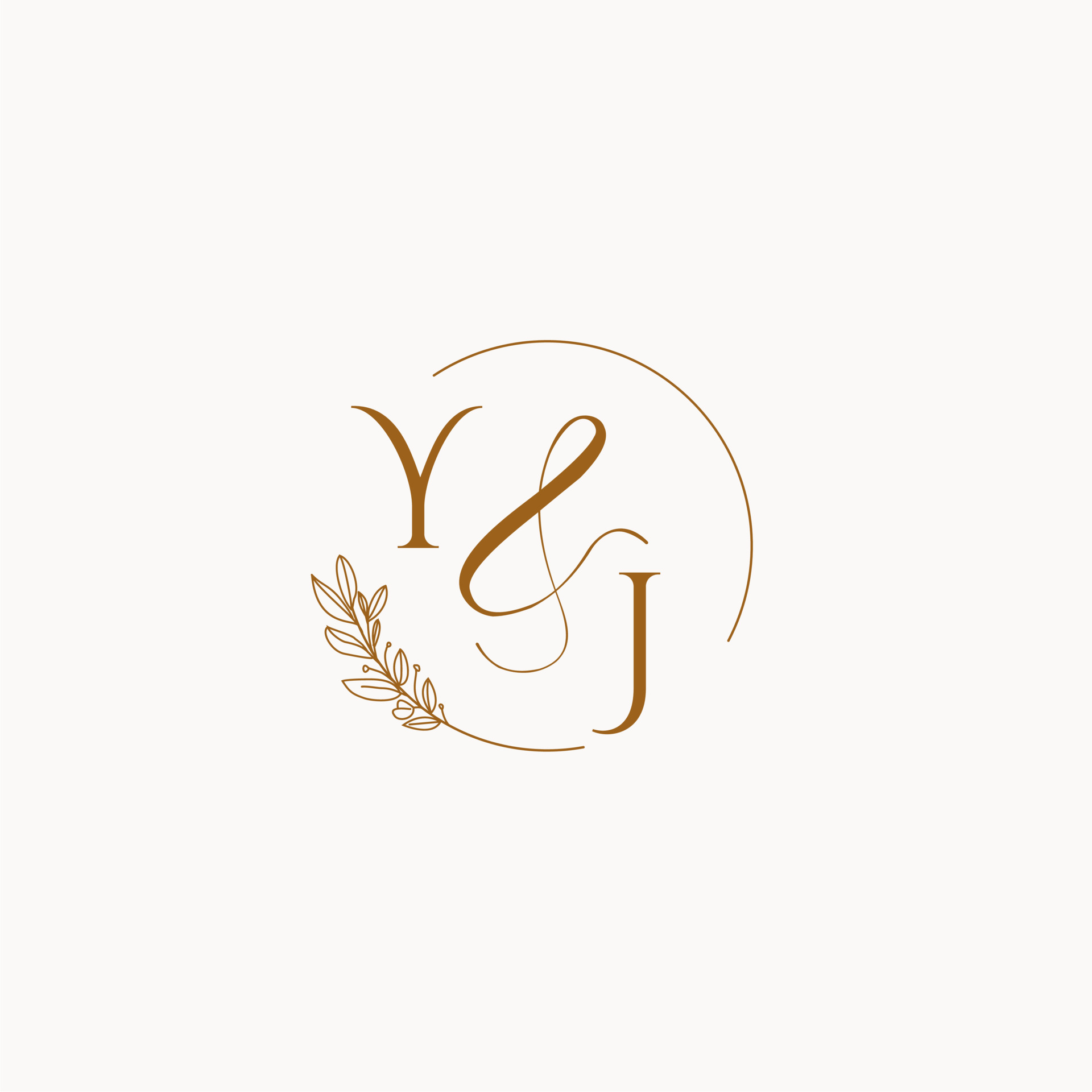 YJ initial wedding monogram logo 10256403 Vector Art at Vecteezy