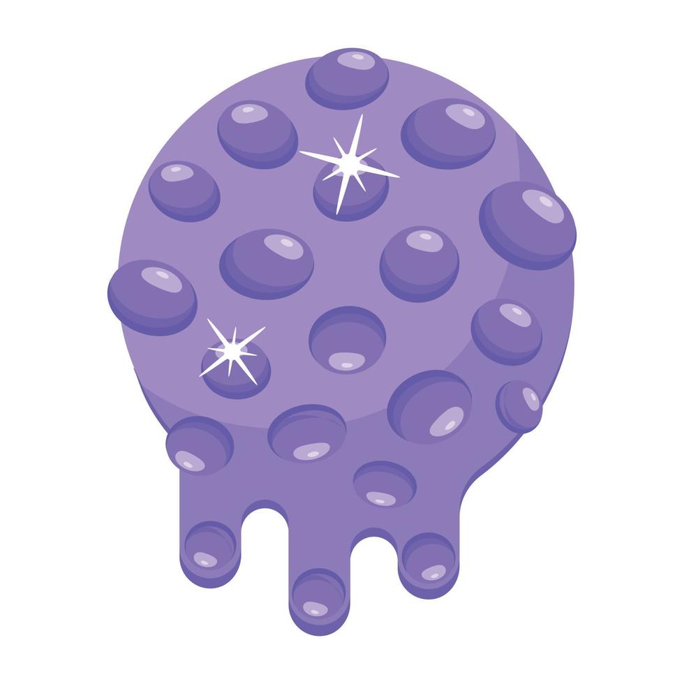 An editable flat icon of fantasy space vector