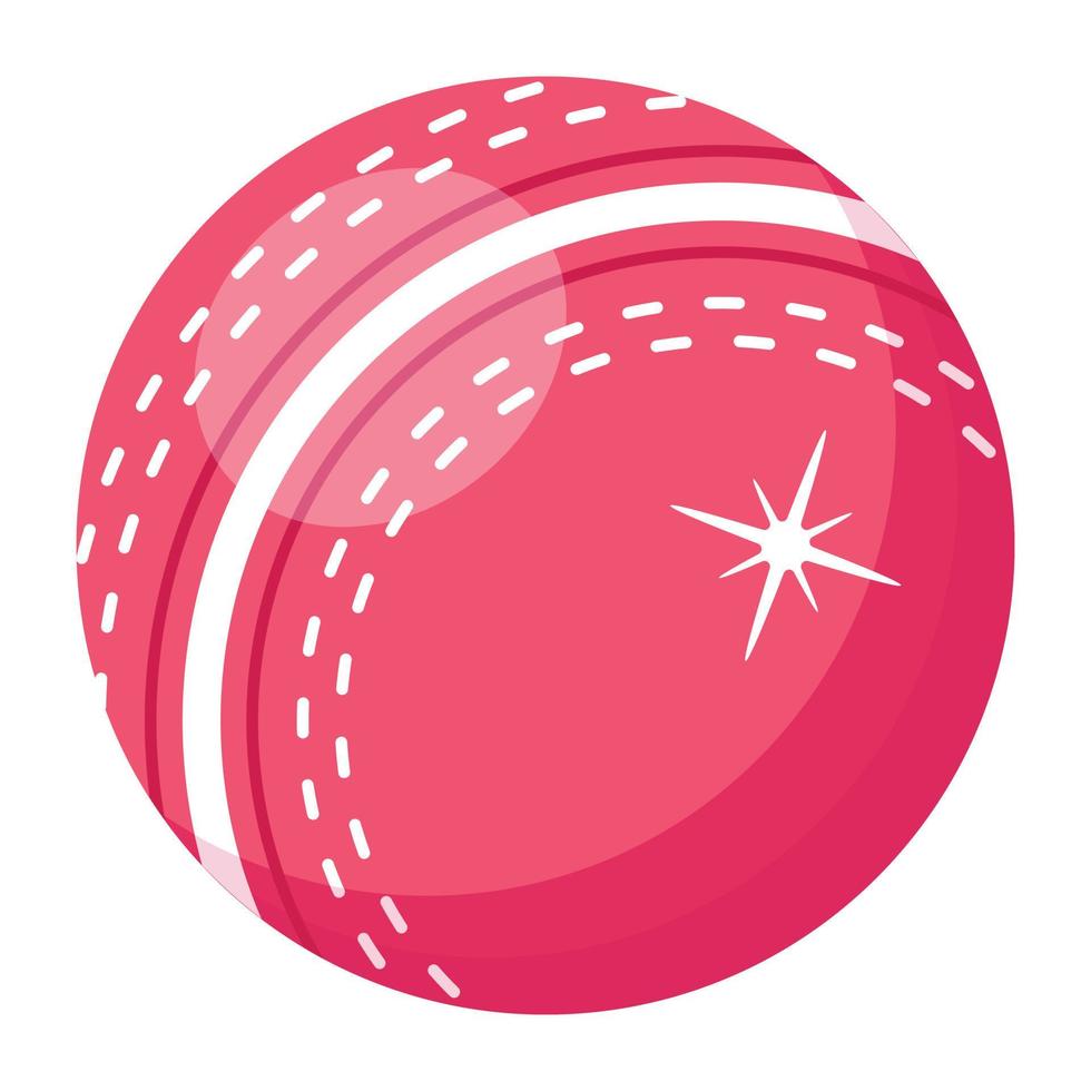 An icon of ball flat vector