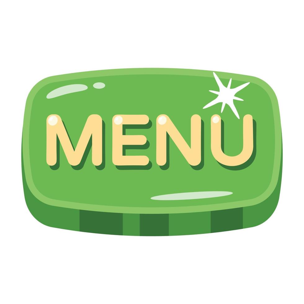 Download flat icon design of menu vector